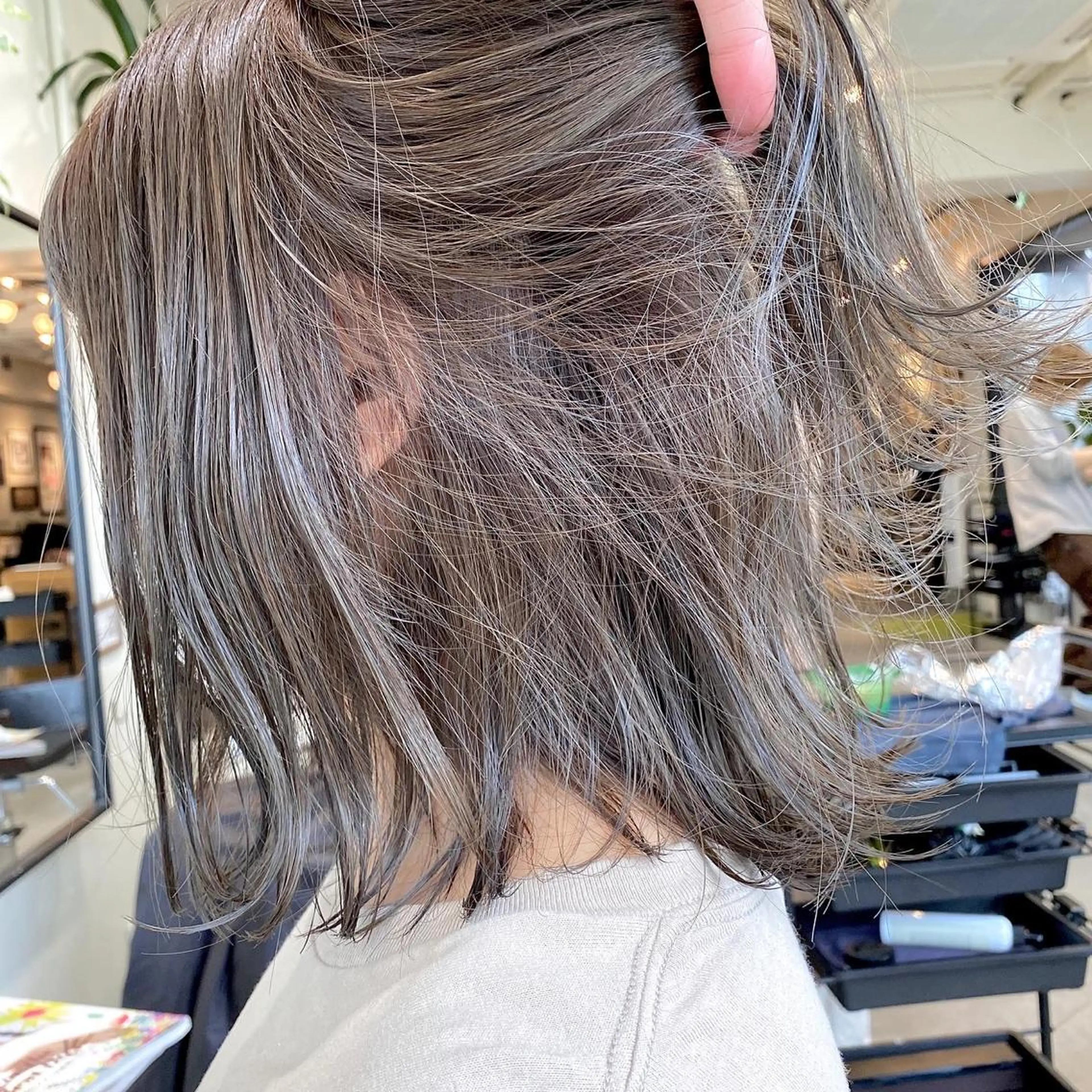 ミディアム カラー ヘアアレンジ カット ヘアカラー トリートメント ヘッドスパ 【ダメージレス施術】 【透明感】北村 拓也のヘアスタイル