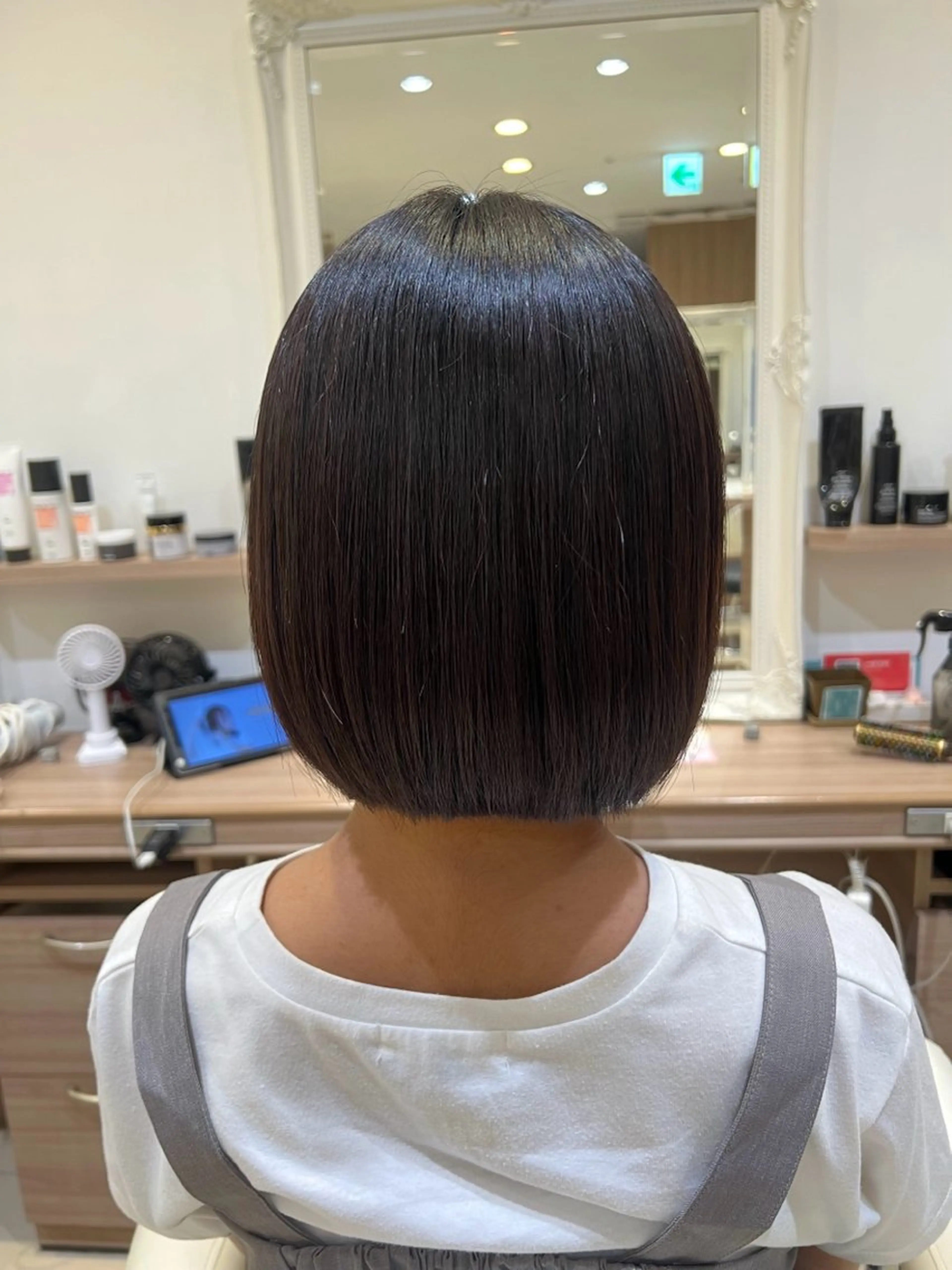 🎨グレイカラー(肩上、リタッチ)自然な白髪染めカラー✨の写真