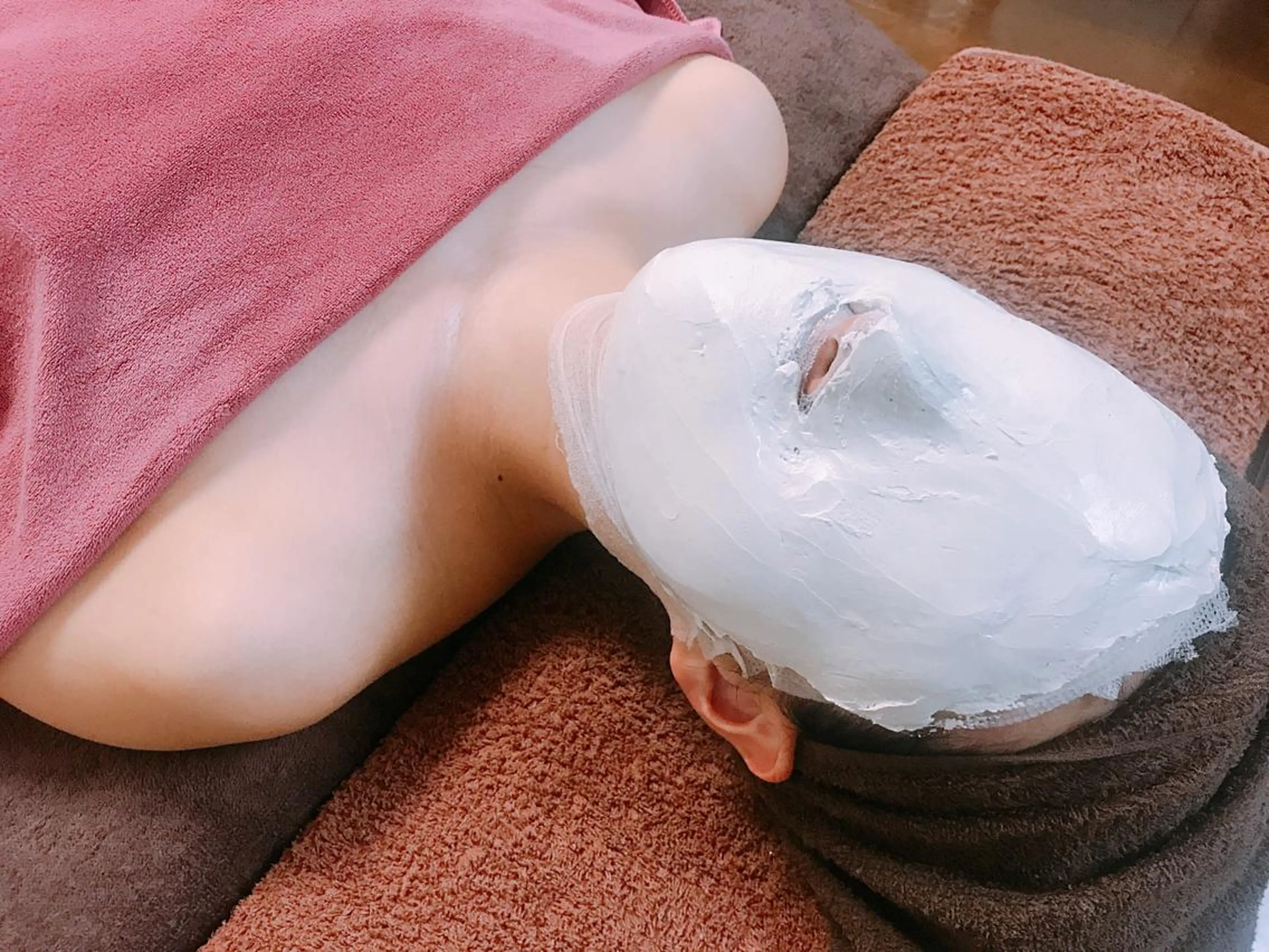 むくみスッキリ💆‍♀️炭酸石膏パックフェイシャルの写真