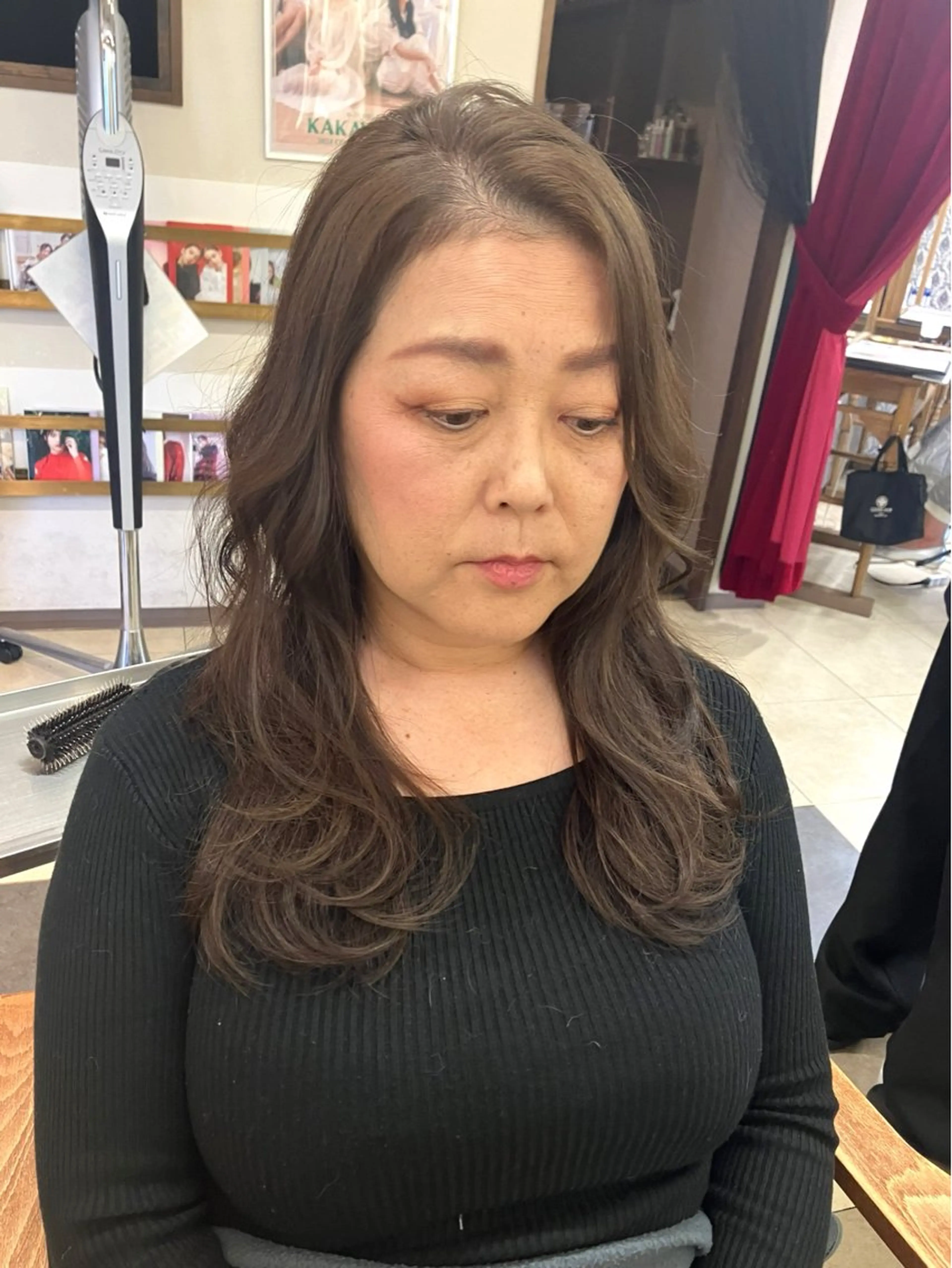 ロング 阿部 雲母のヘアスタイル