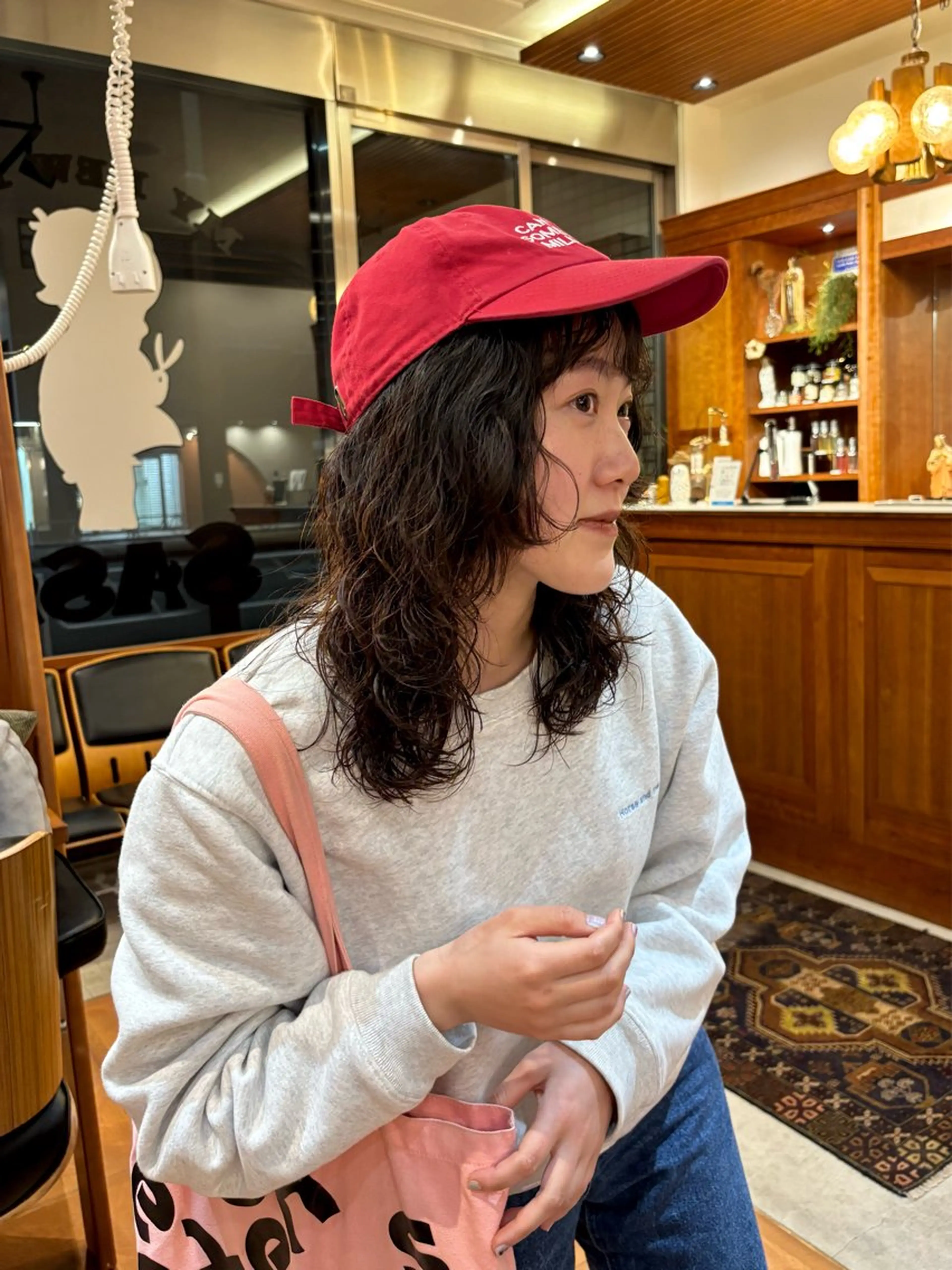 ロング パーマ カット パーマ トリートメント SASAnagano 堀内未梨のヘアスタイル