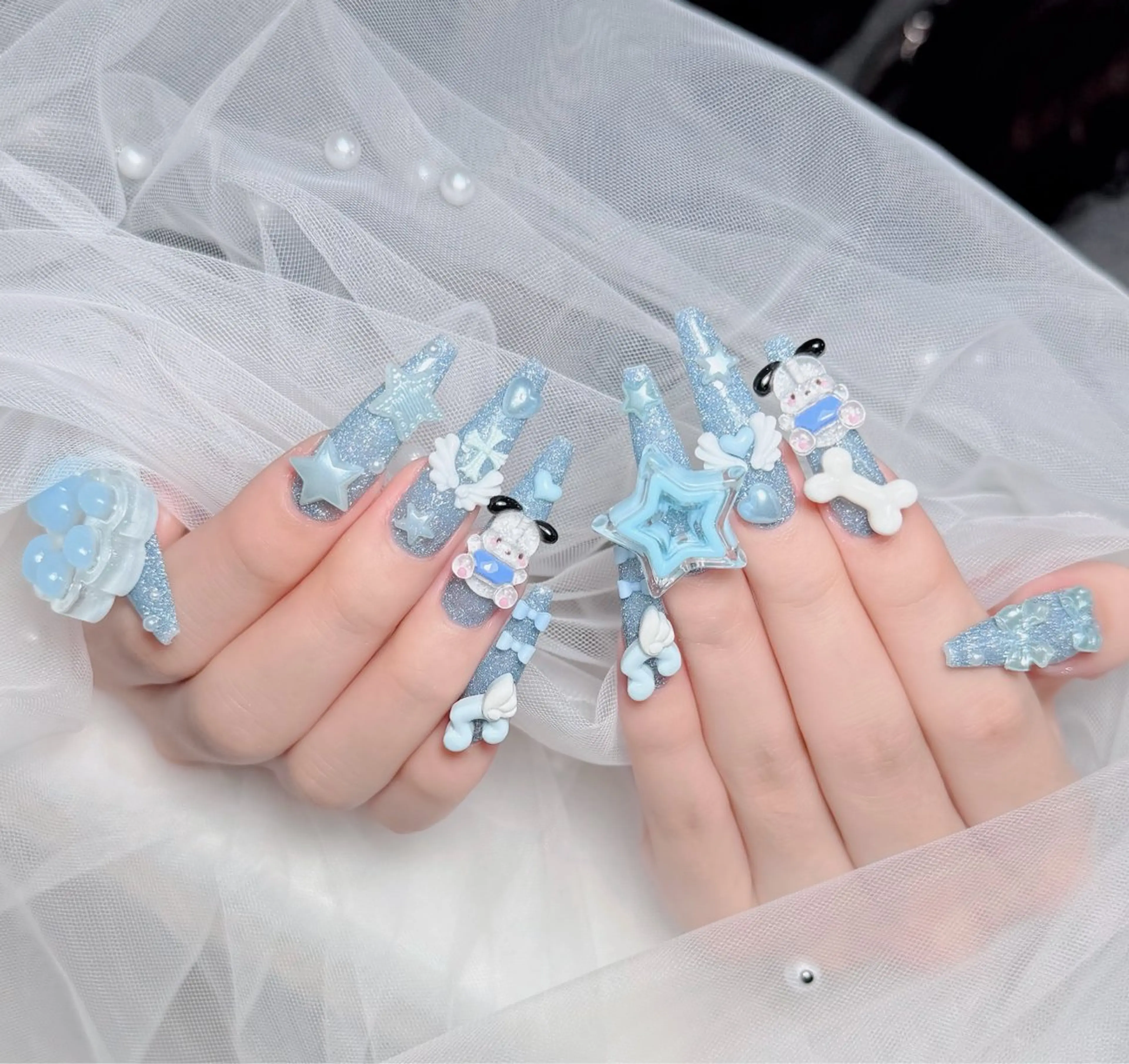 ネイル アートネイル 韓国ネイル 持ち込み ワンホンネイル ハンドネイル Lenie Nail Salonのネイルデザイン