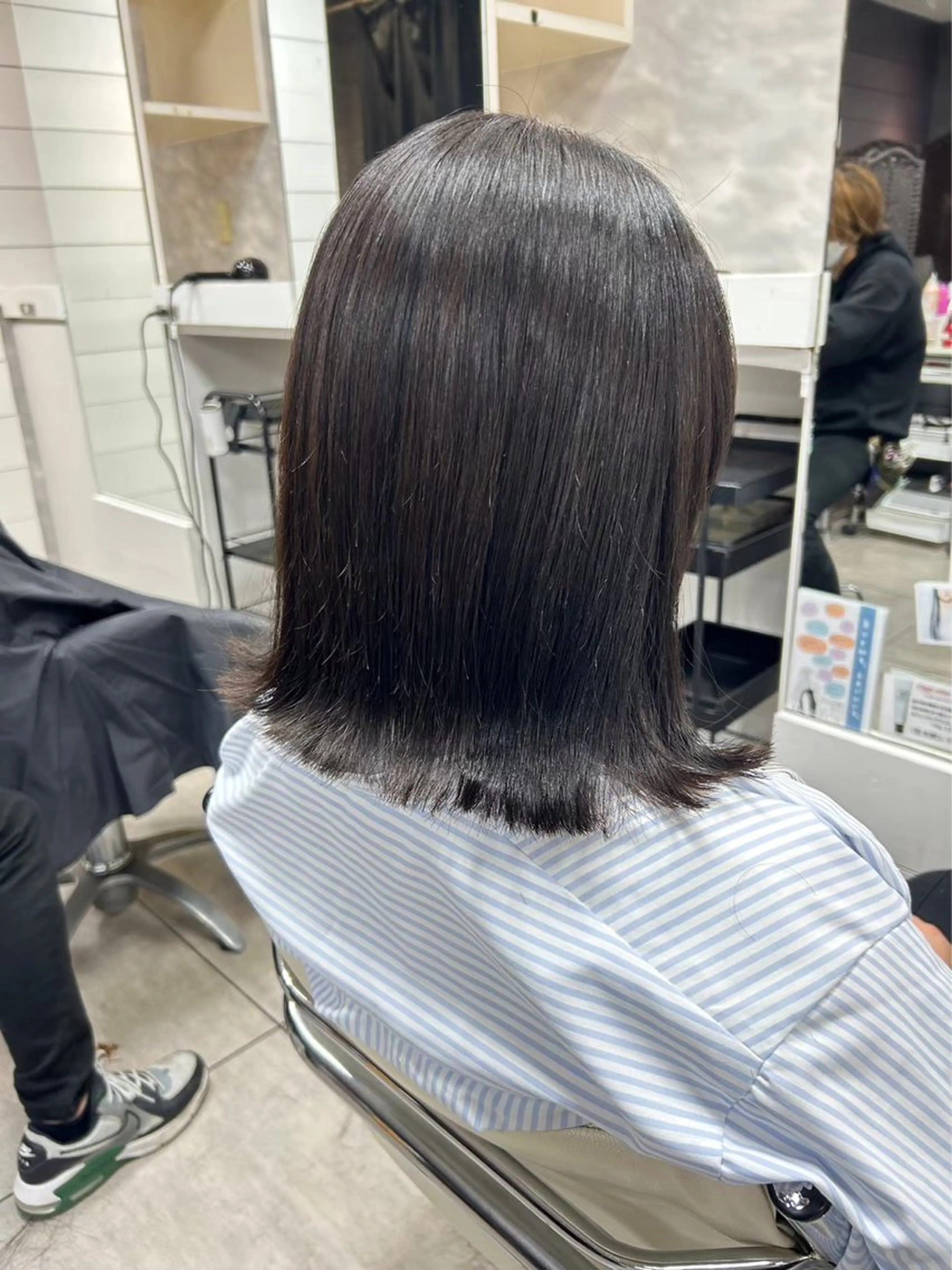 ミディアム 縮毛矯正✖髪質改善 仁木伸明のヘアスタイル