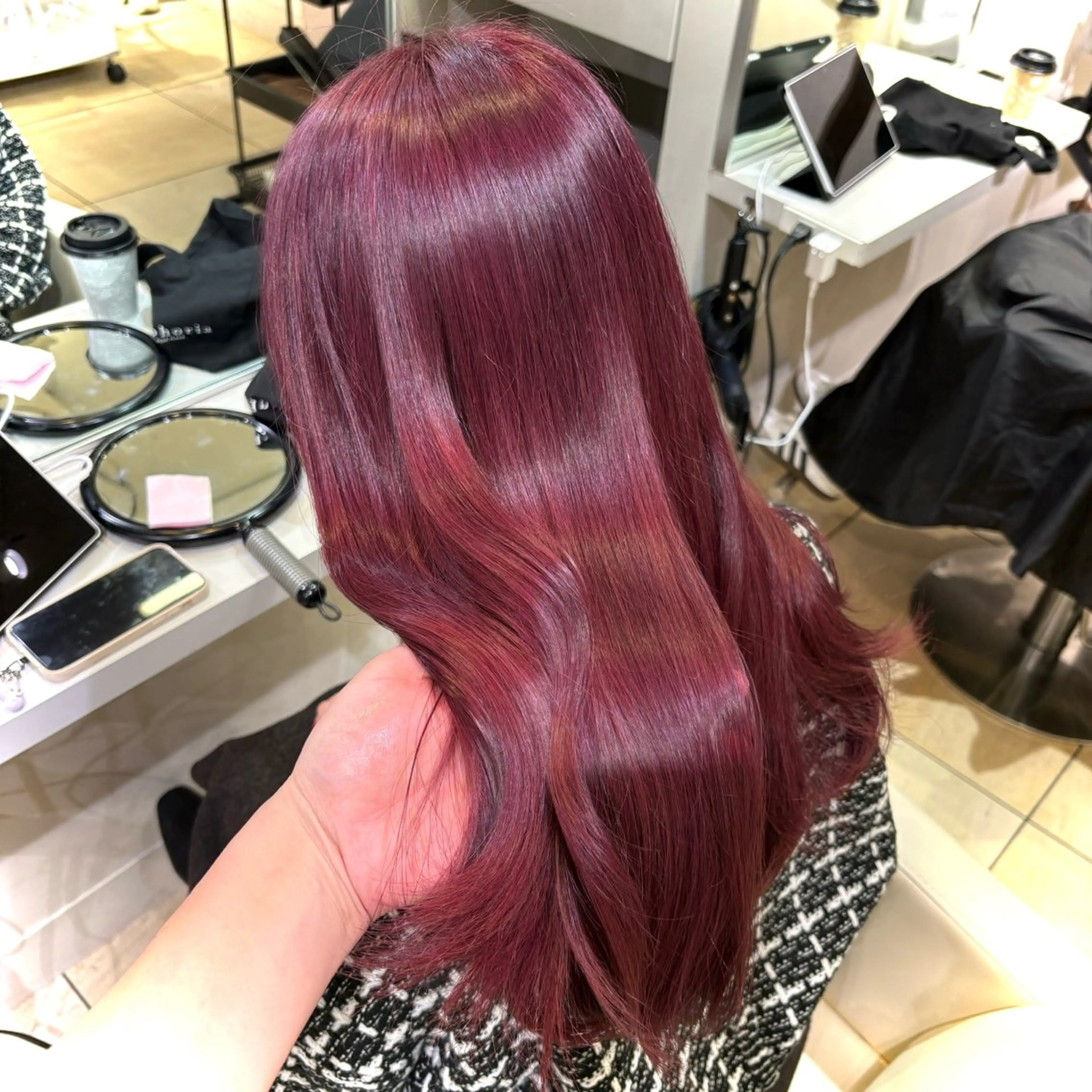 ロング カラー ベージュカラー ブリーチ ラベンダーカラー ラベンダーピンク ピンクカラー ヘアカラー トリートメント 新宿/艶カラー 🎀エクステKANAのヘアスタイル