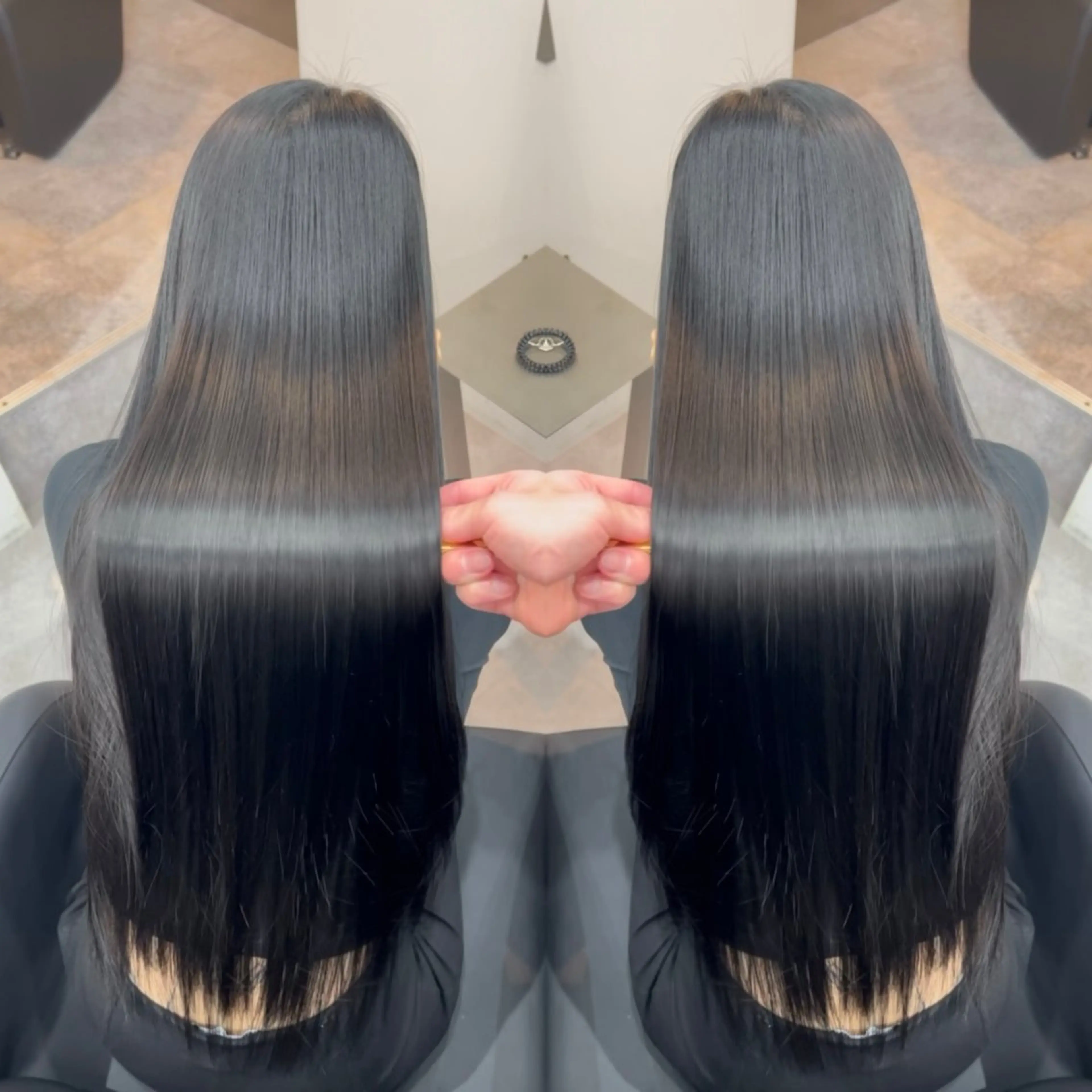 ロング 髪質改善 縮毛矯正 トリートメント カット 縮毛矯正 トリートメント 🫧髪質改善 講師🫧🍎幹細胞のヘアスタイル