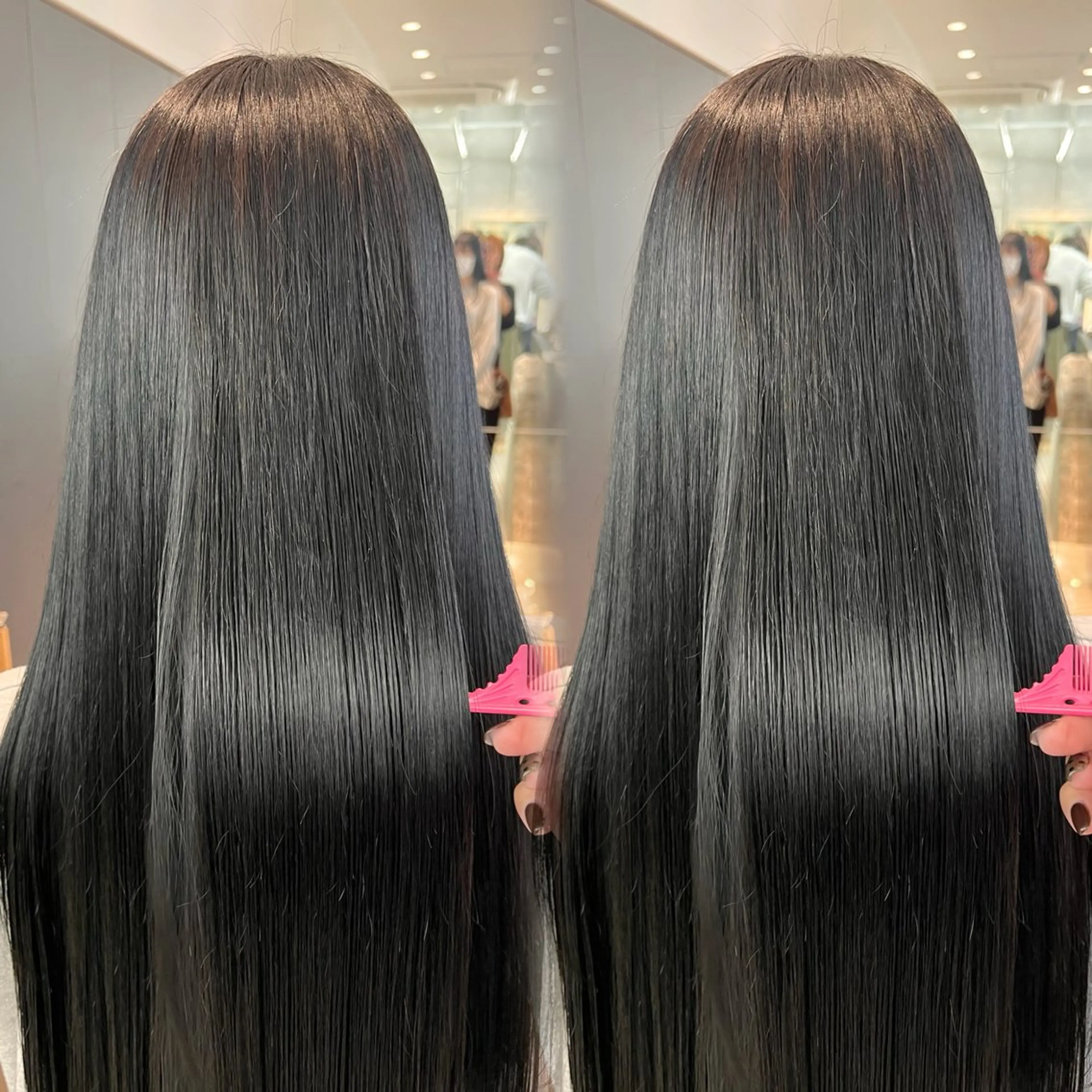 ロング トリートメント カット 縮毛矯正 トリートメント ♥️ボブレイヤー/ minami♥️のヘアスタイル