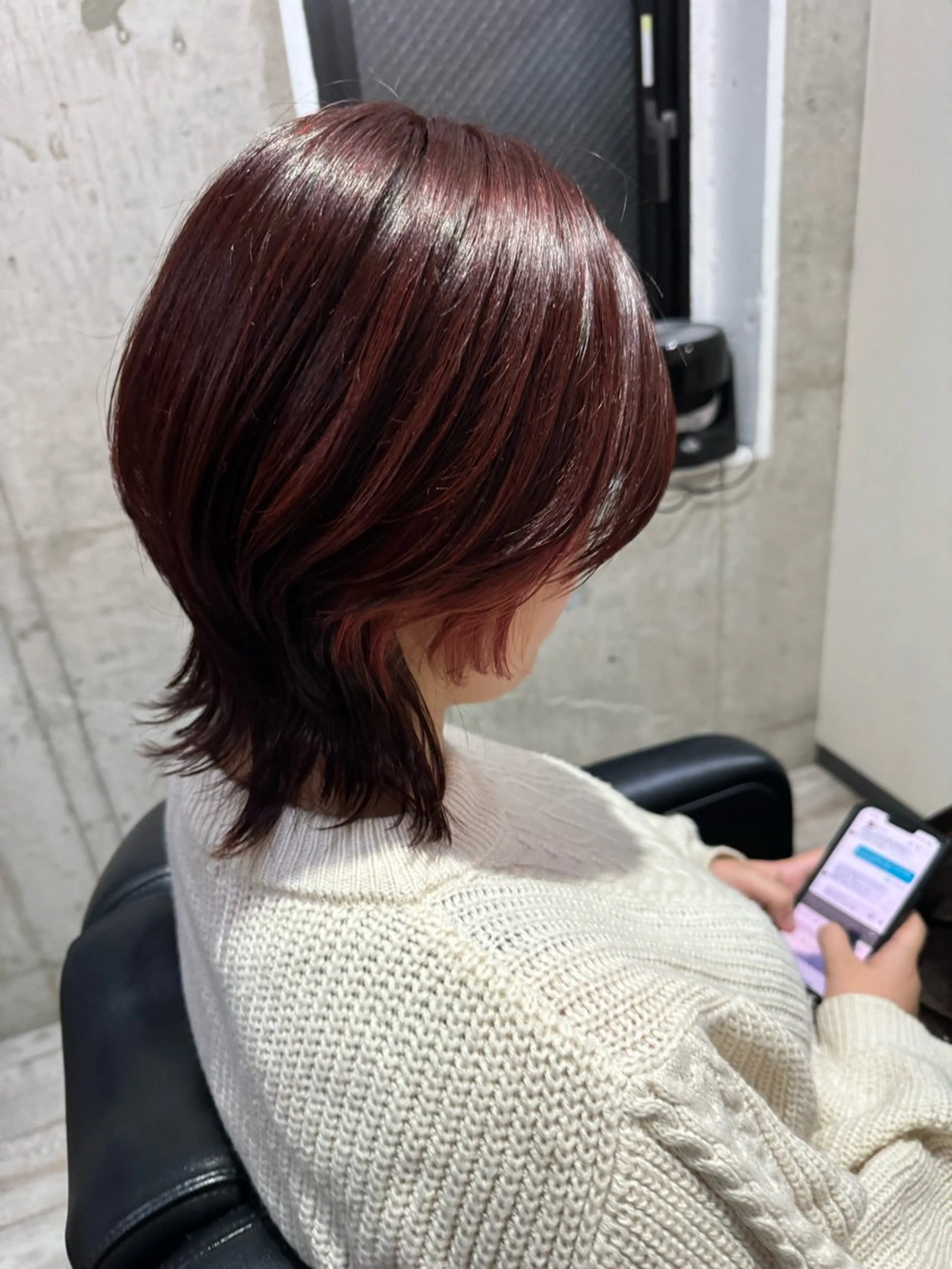 ミディアム ウルフカット 茨木/縮毛矯正/ 成元のヘアスタイル