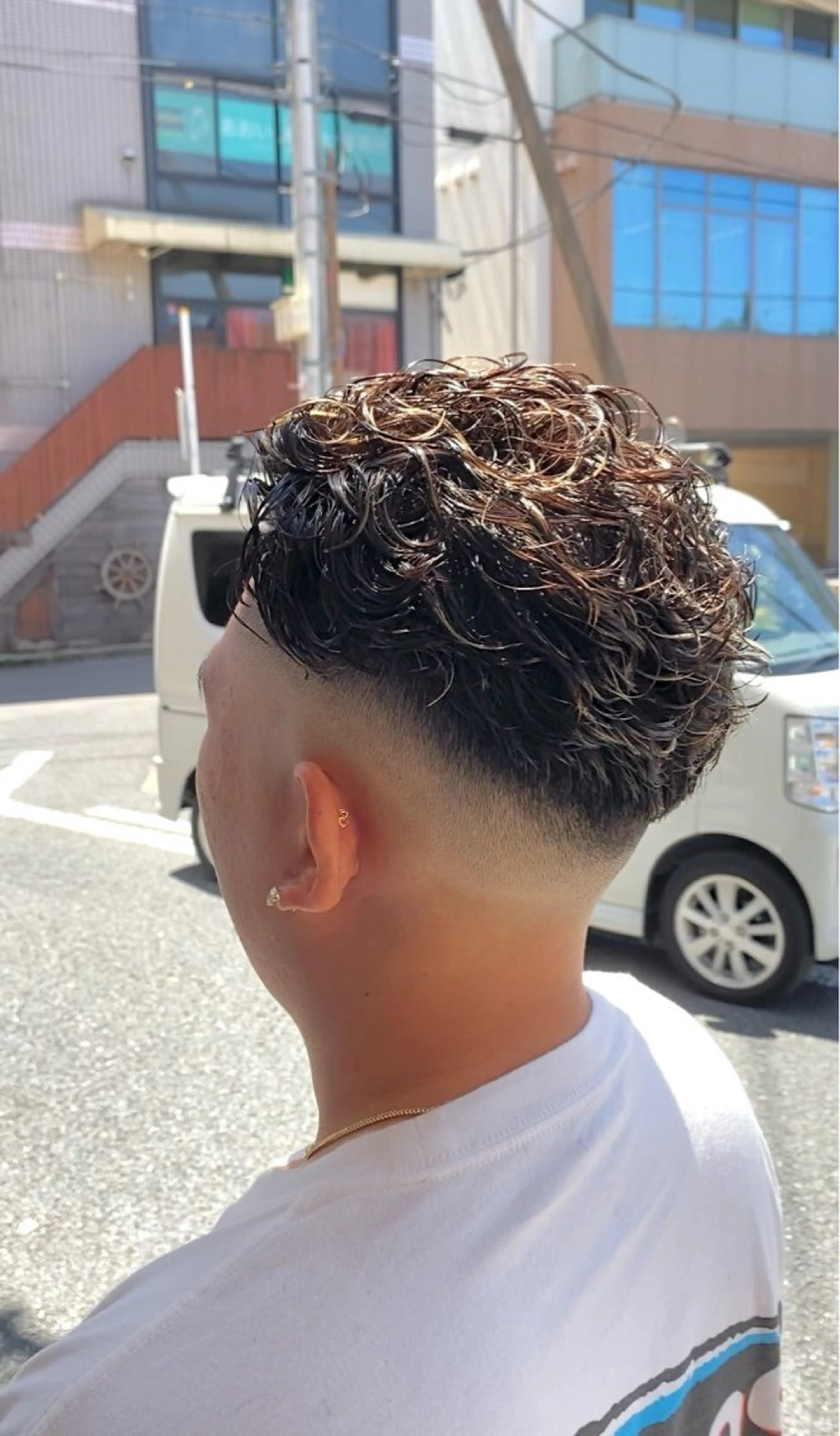 パーマ メンズ 曲がる縮毛矯正🌀 篠崎蓮　金沢文庫のヘアスタイル