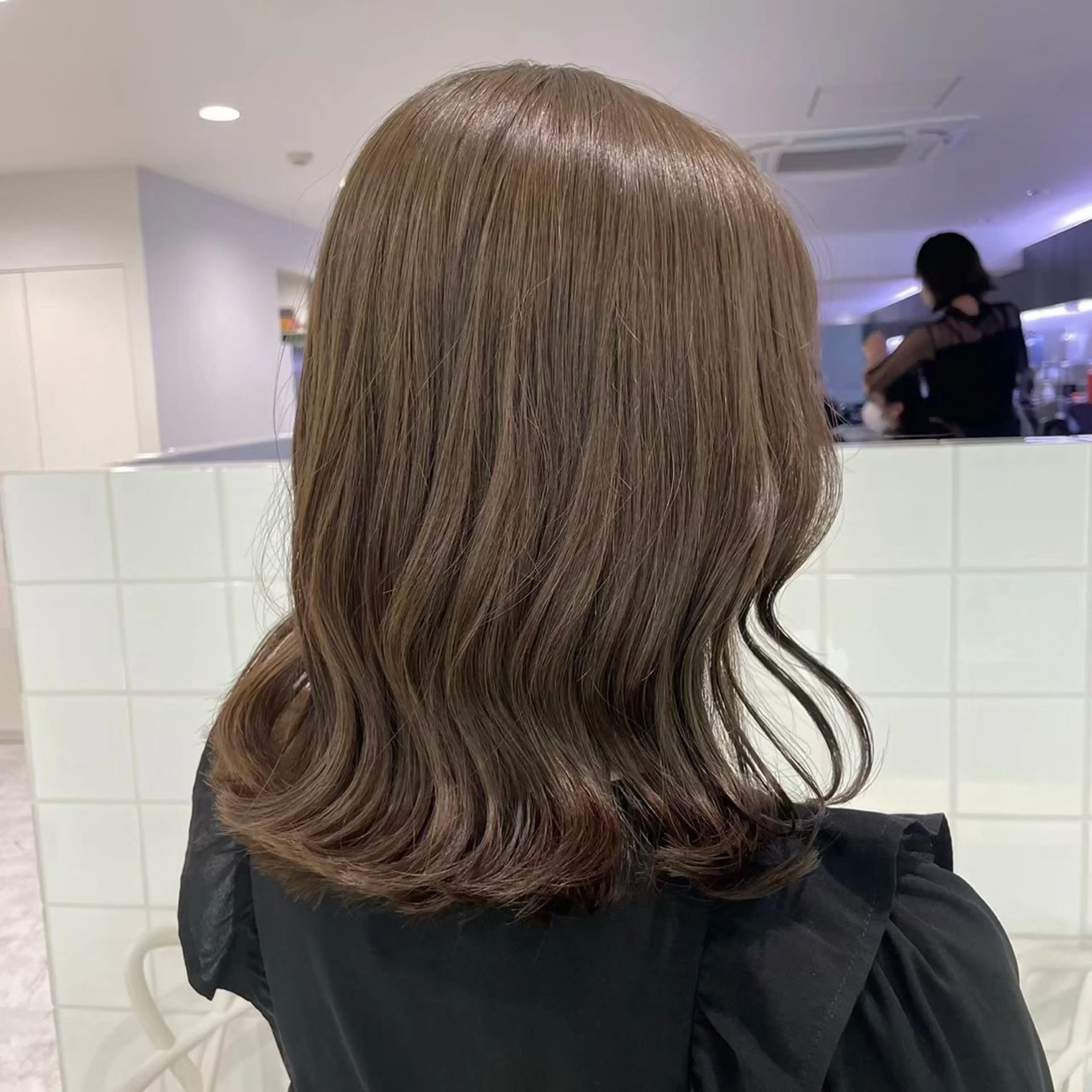 ロング カラー ヘアカラー トリートメント ヘッドスパ y2k✩︎⡱レイヤー ウルフ/オリーブ🍀のヘアスタイル