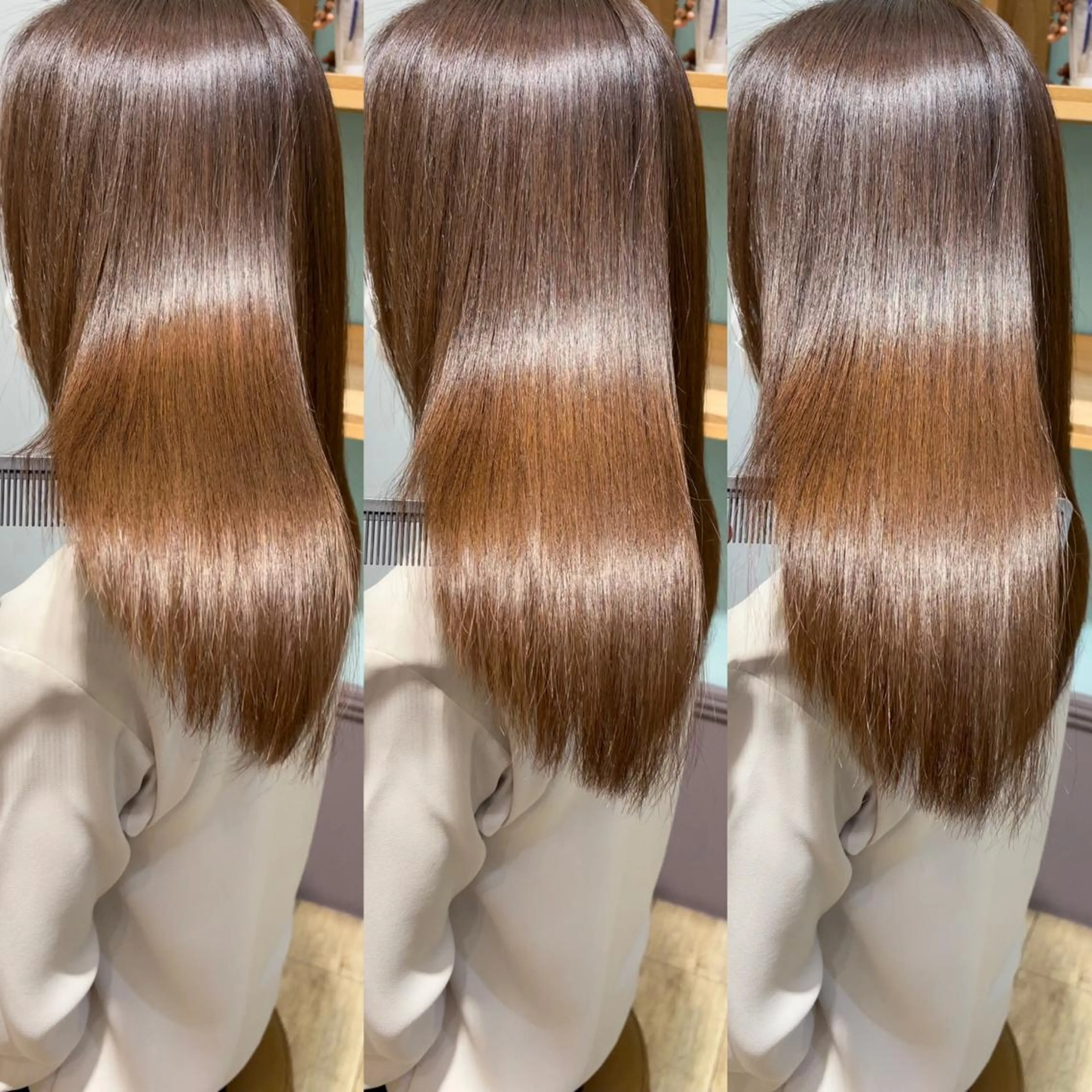 ロング くせ毛 髪質改善 トリートメント 大人可愛い透明感🌟 小顔・韓国髪🌟野中のヘアスタイル