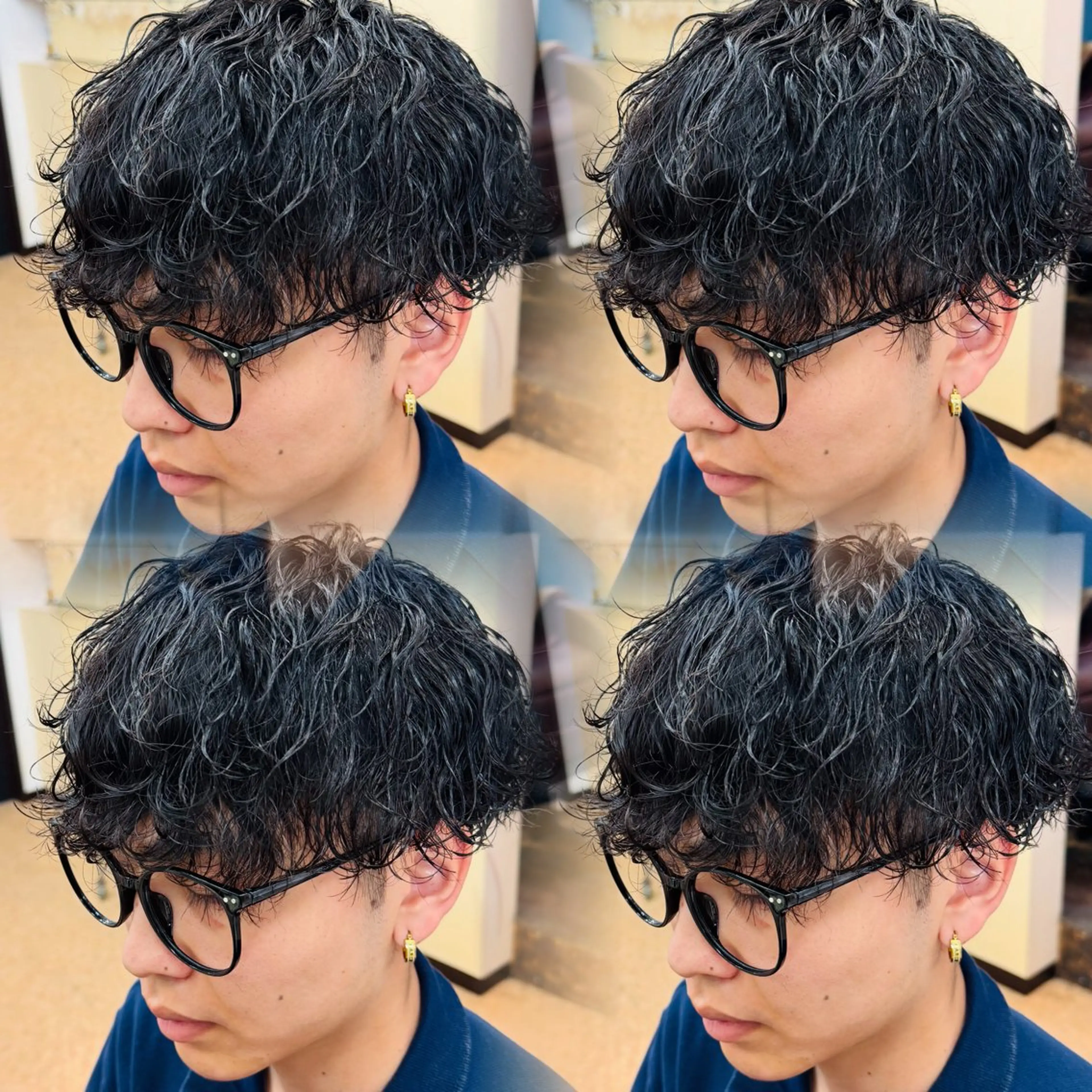 メンズカット/波巻きパーマ/トリートメントの写真