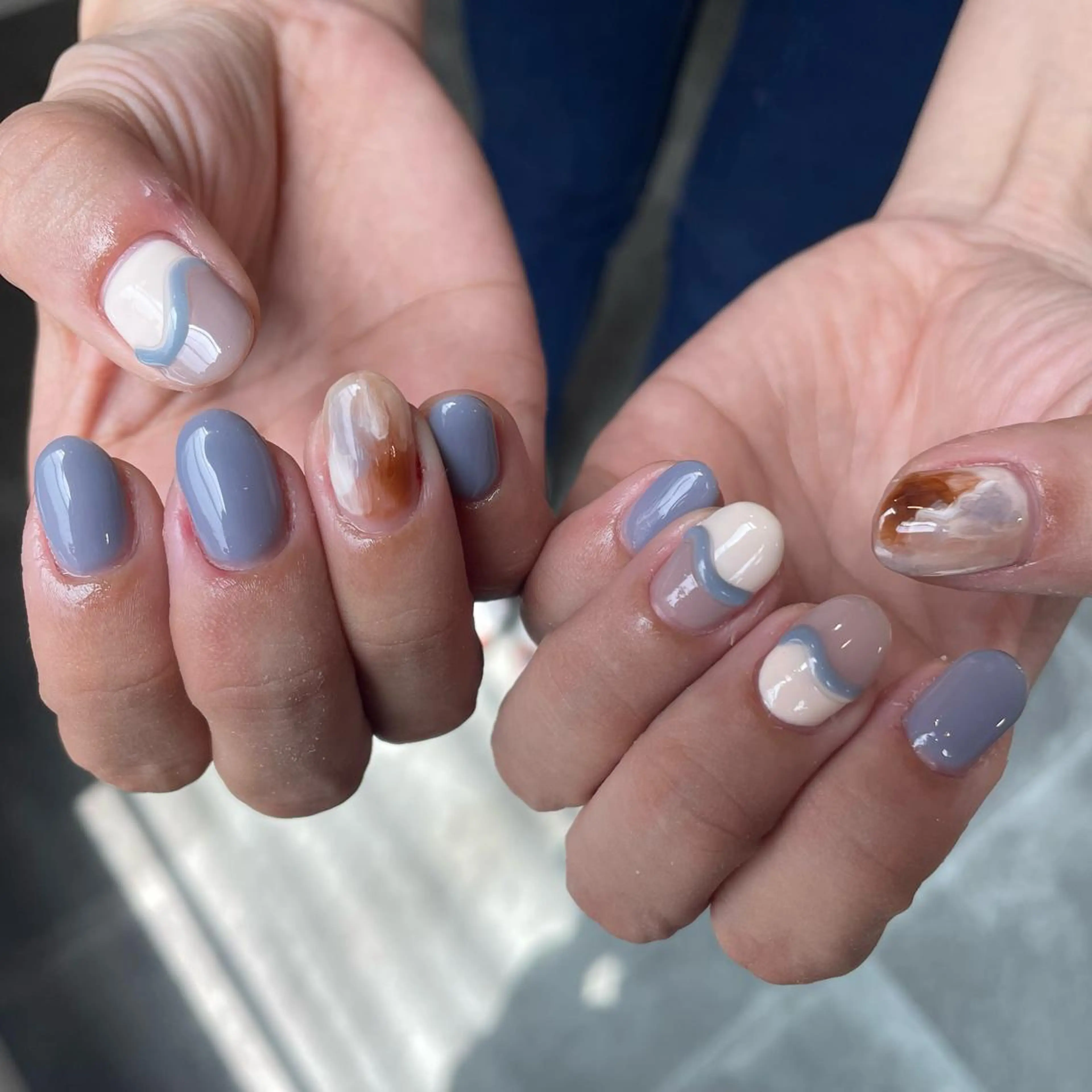 ネイル アートネイル シンプルネイル SOL　nail イマナカのネイルデザイン