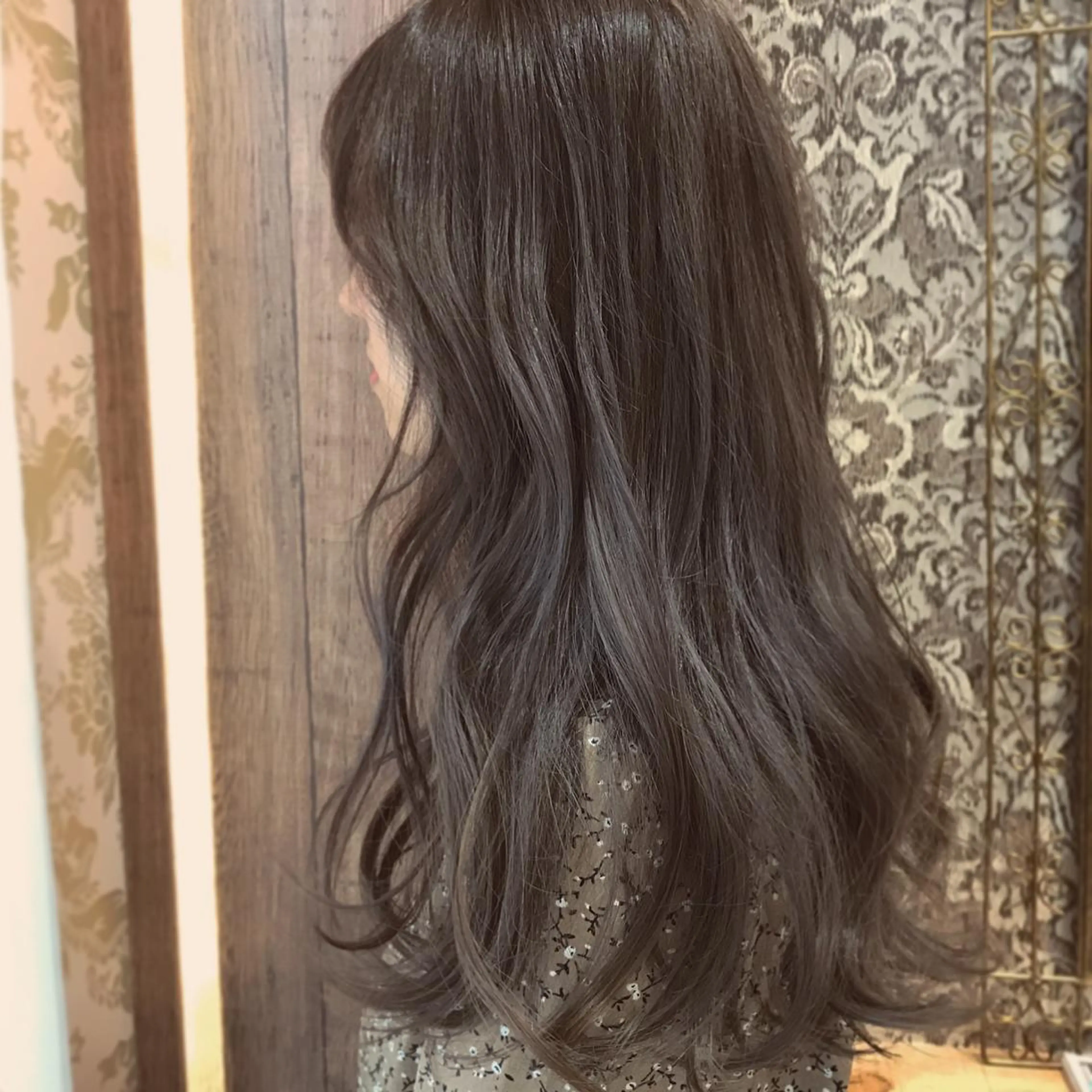 ロング カラー ベージュカラー HARUNA/ミセス 大人ショートヘアのヘアスタイル