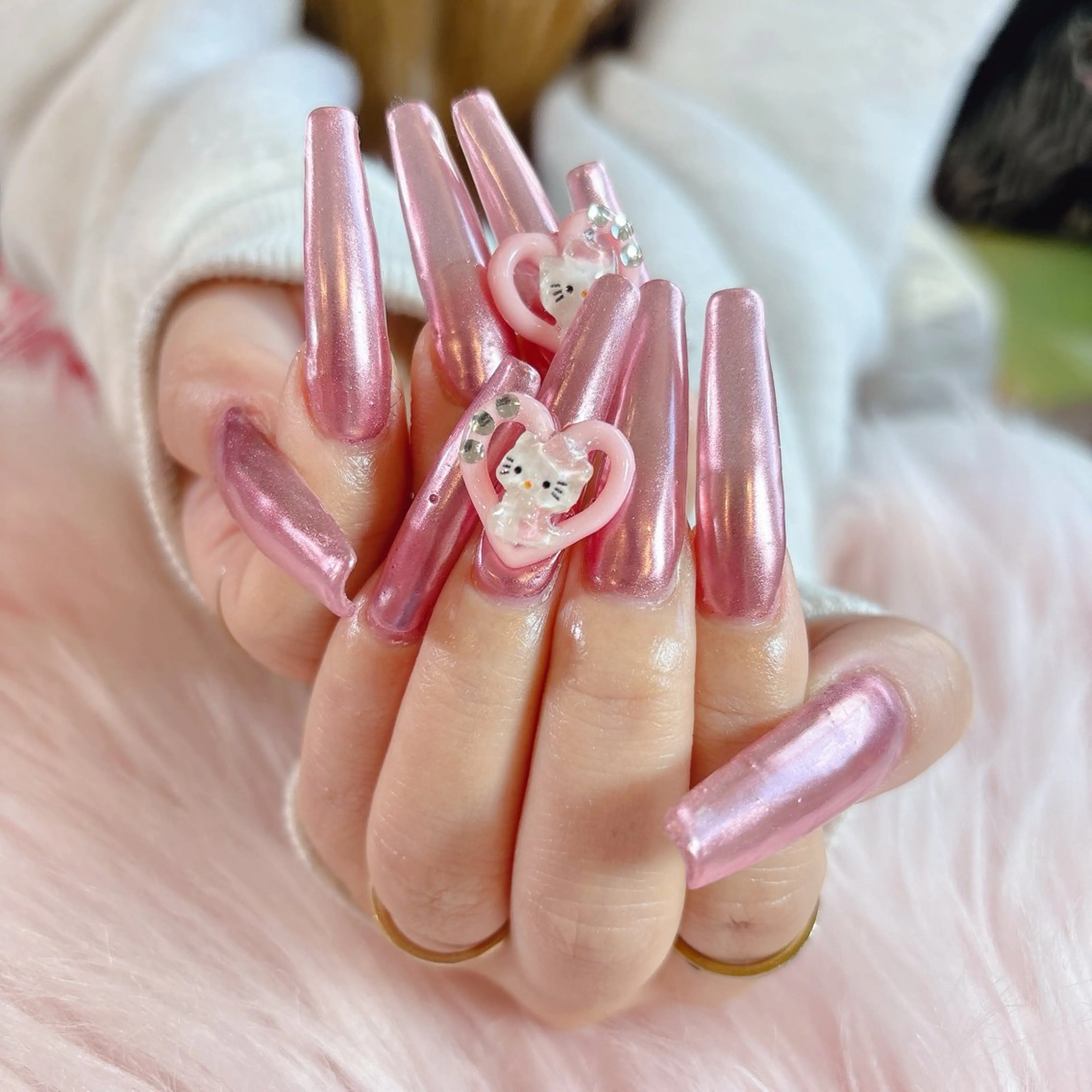 ネイル 長さ出し ワンカラーネイル MignonReve所属・MignonReve 🎀Sayaのネイルデザイン