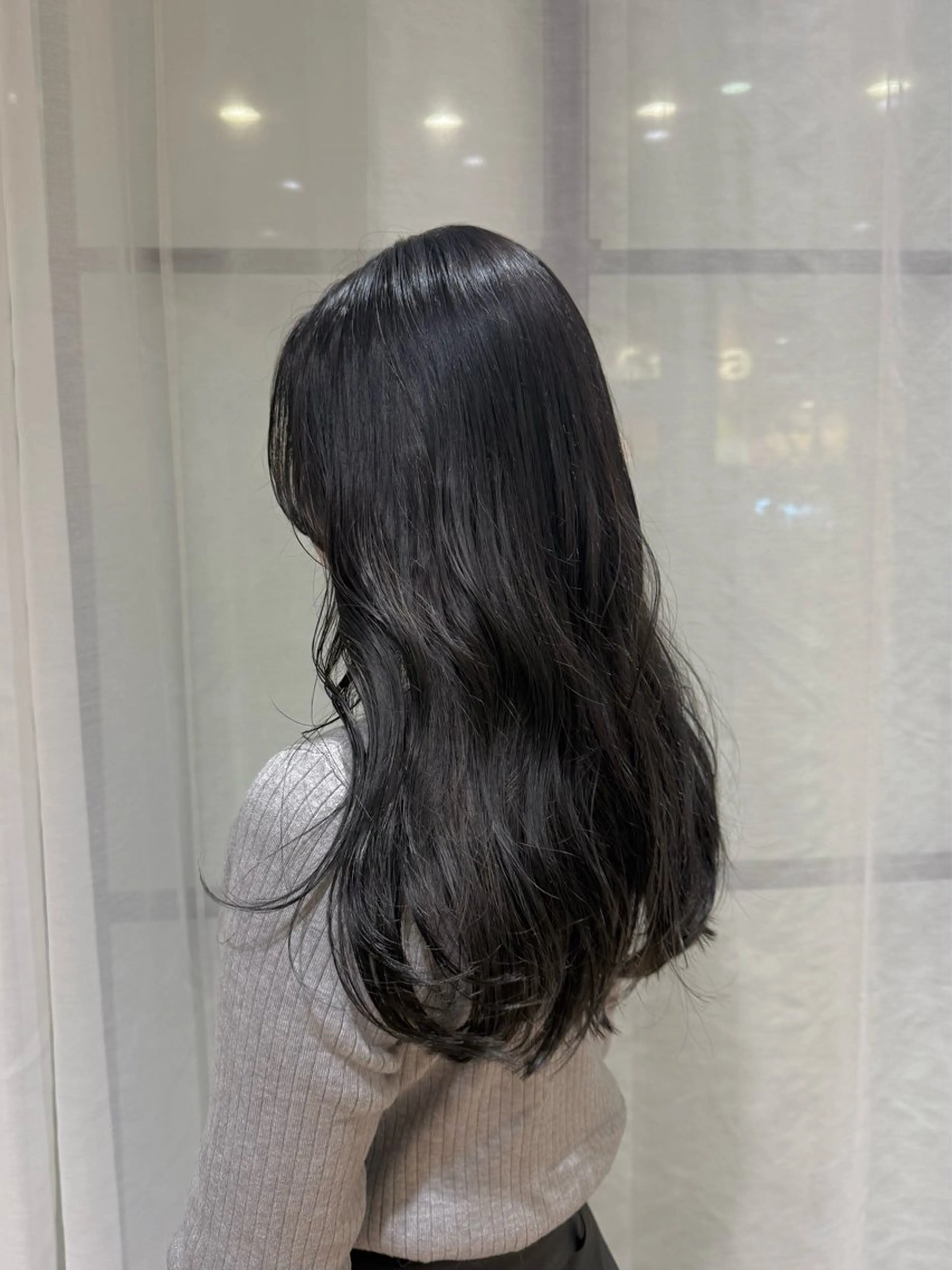 セミロング カラー グレージュ レイヤーカット nana/ボブ/ レイヤー/梅田のヘアスタイル