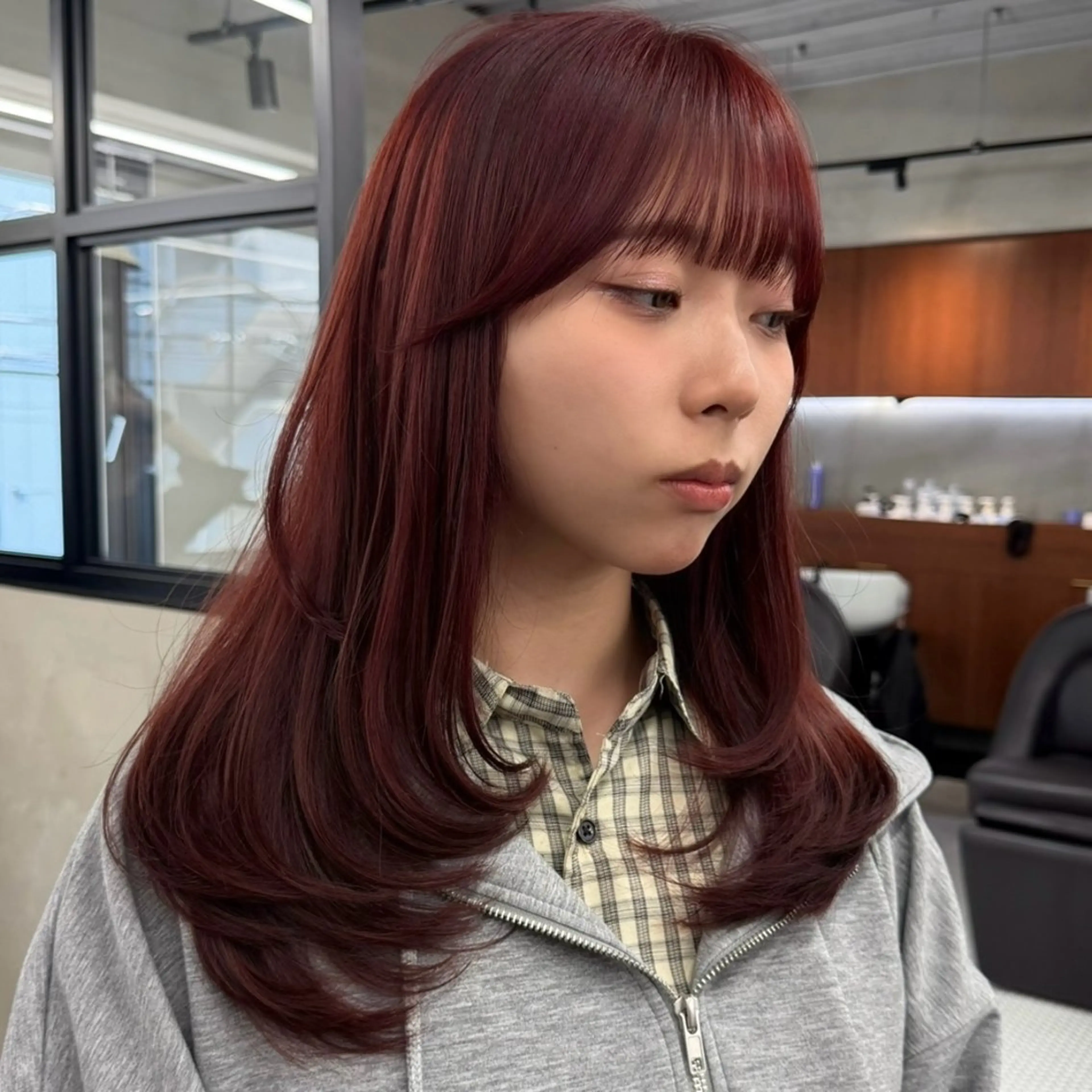 ロング カラー カット ヘアカラー トリートメント 🍒暖色カラー🍒 渋谷/YUUのヘアスタイル