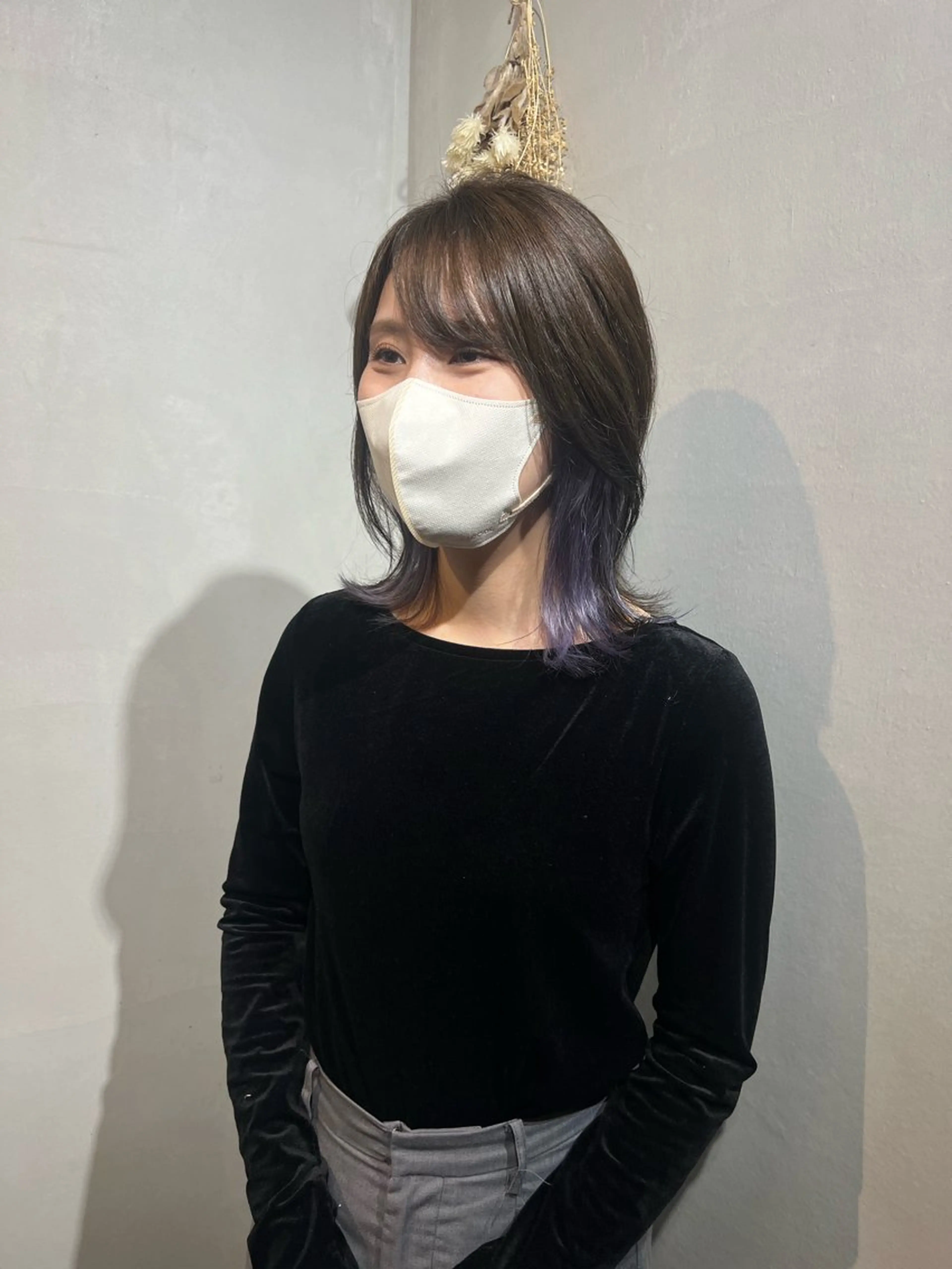 ミディアム ヘアカラー Aya/四条烏丸/ インナーカラーのヘアスタイル