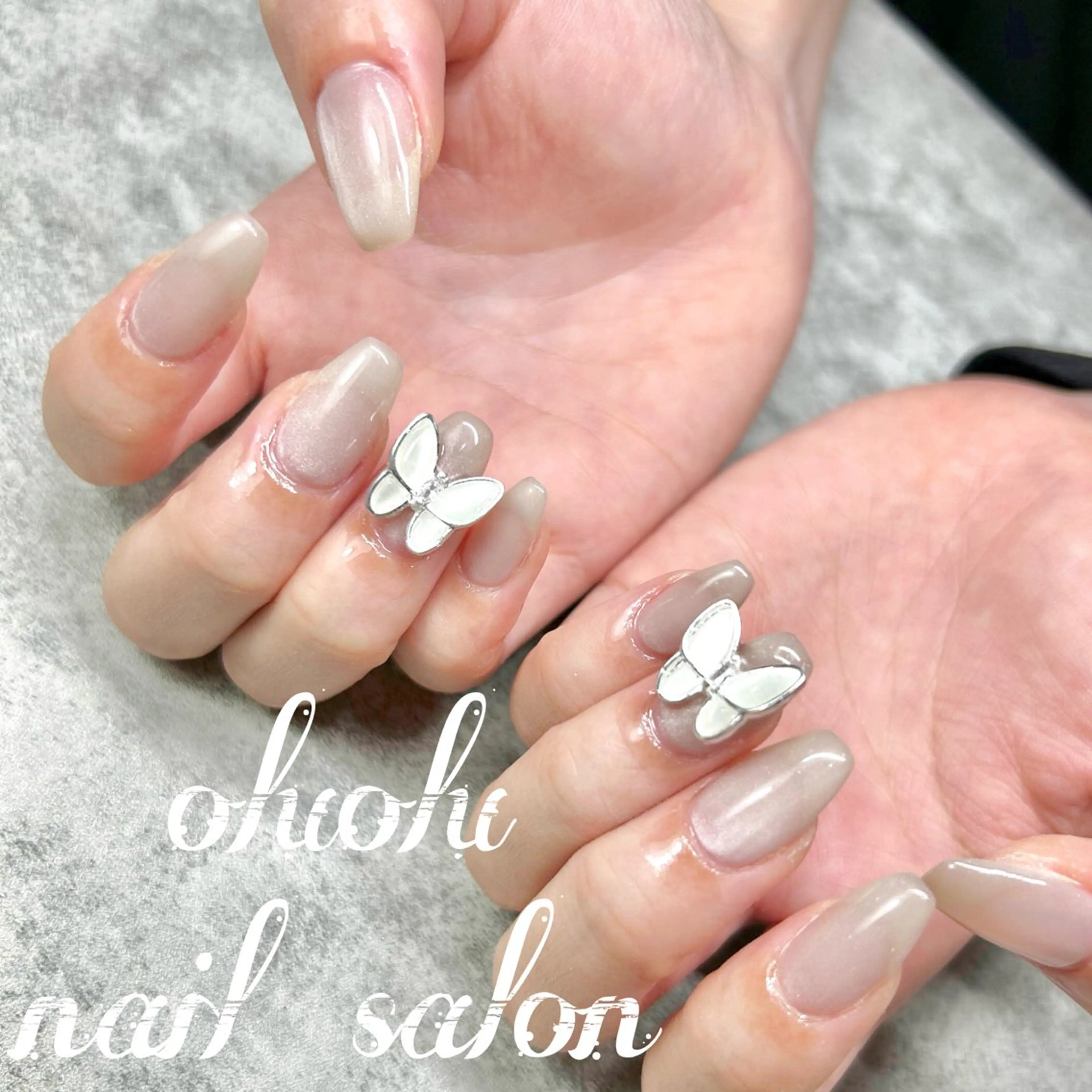 ネイル ジェルネイル 韓国ネイル マグネットネイル オフィスネイル パラジェル ハンドネイル oluolu nailsalonのネイルデザイン