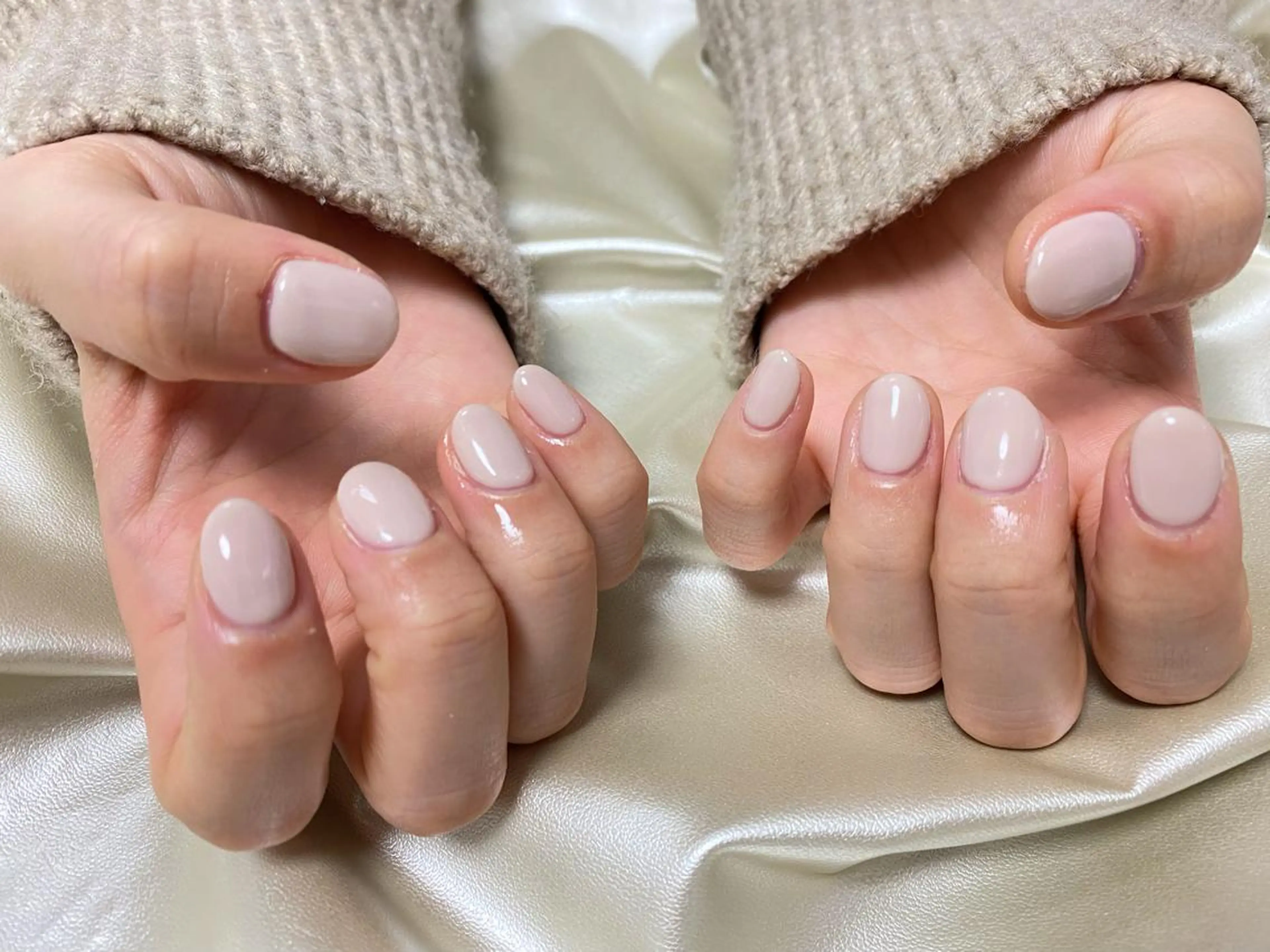 ネイル クリアネイル ワンカラーネイル ハンドネイル mogunail &blowのネイルデザイン