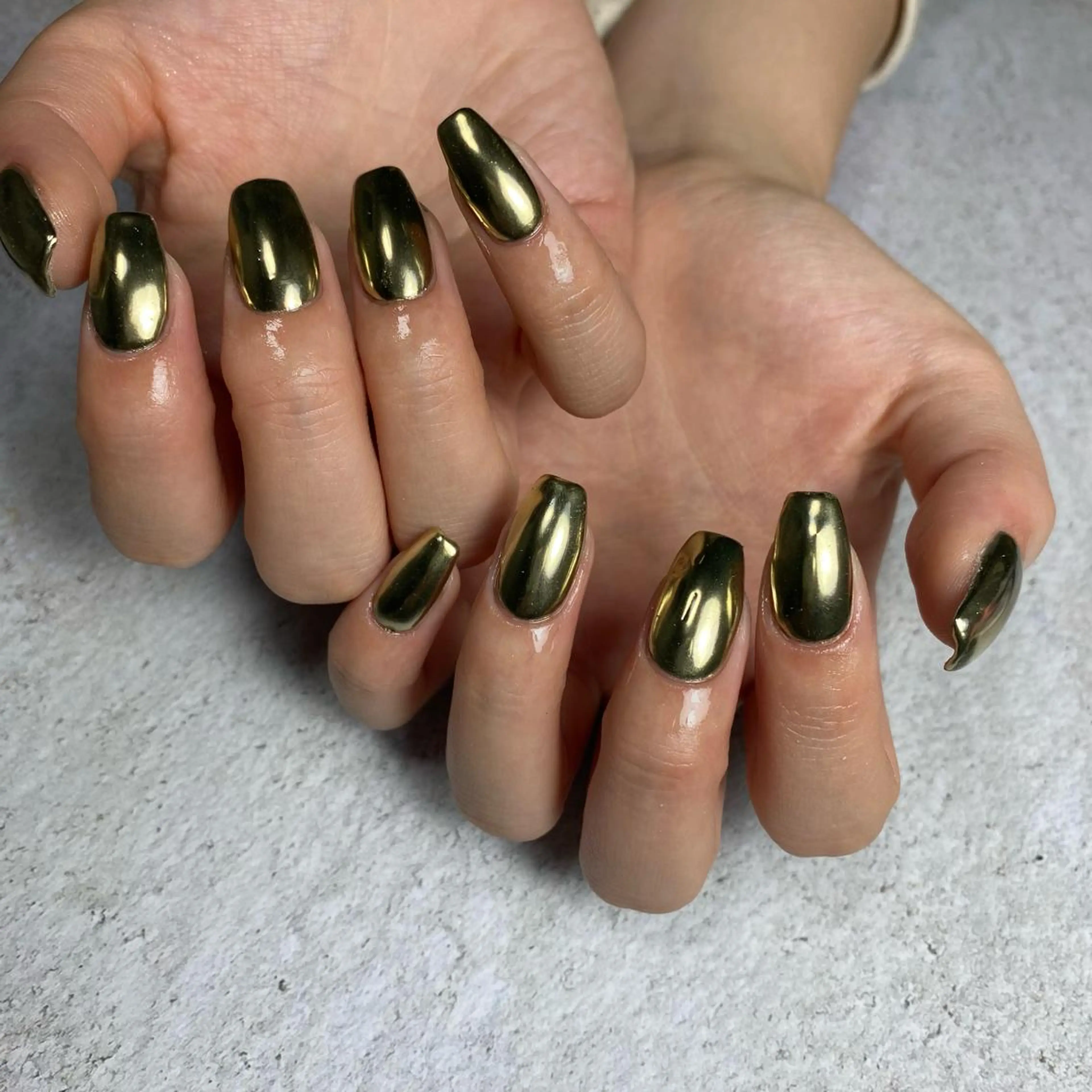 ネイル ミラーネイル ハンドネイル ☺︎ NOZOMI☺︎のネイルデザイン