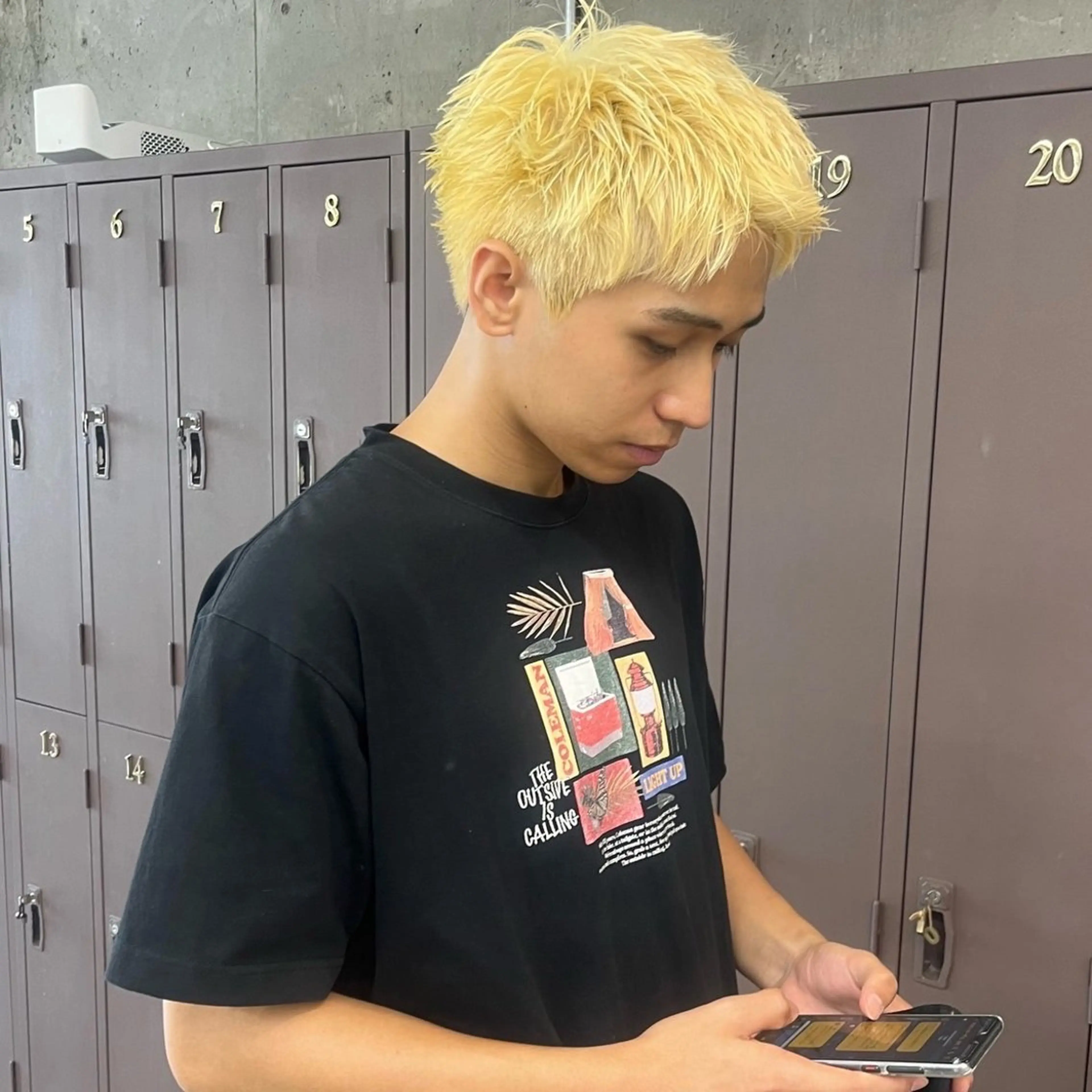 カラー メンズ myu 🐈‍⬛のヘアスタイル