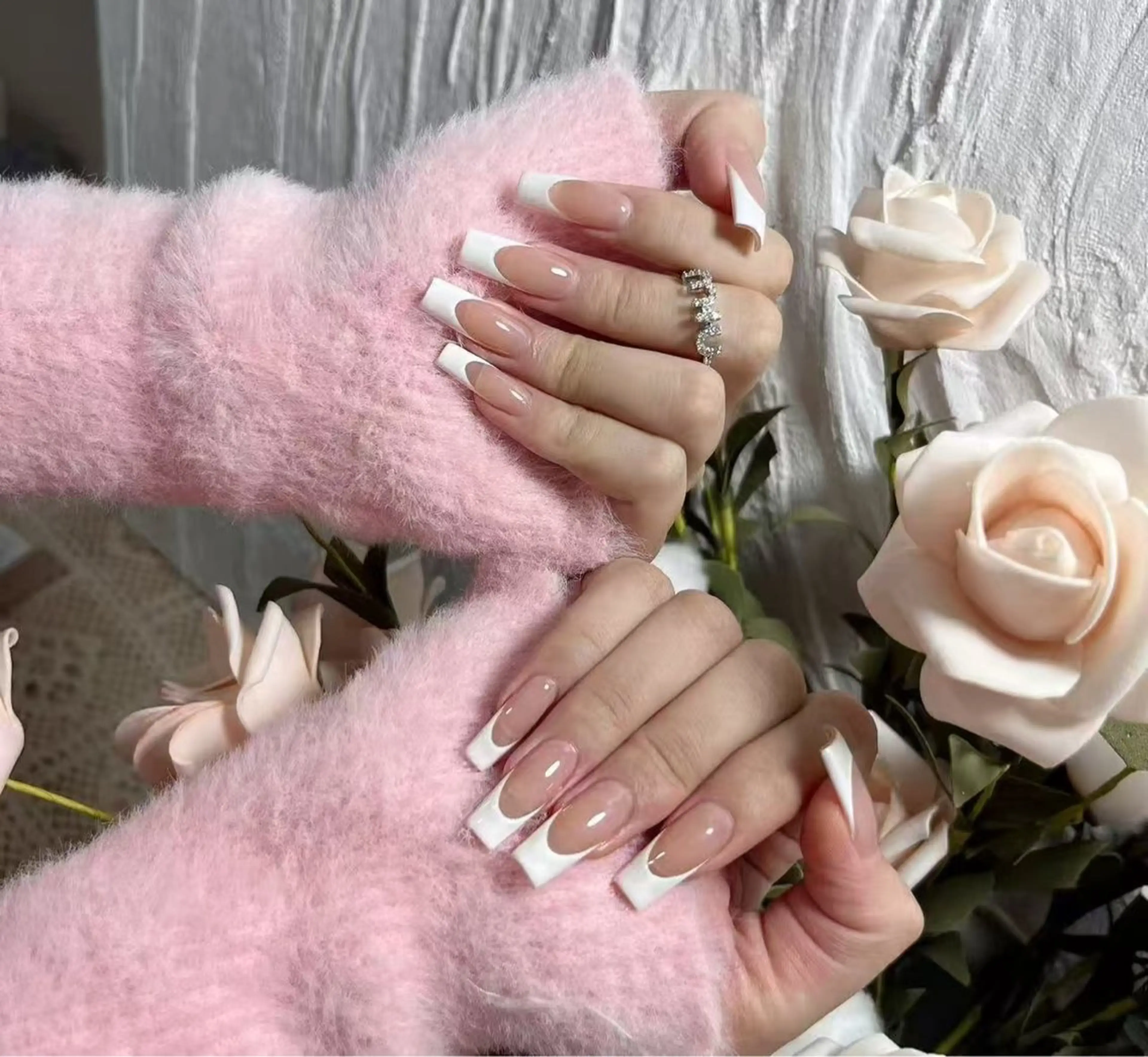 ネイル オーロラネイル フラワーネイル フットネイル フレンチネイル ジェルネイル ハンドネイル BabyYouMi ねねのネイルデザイン