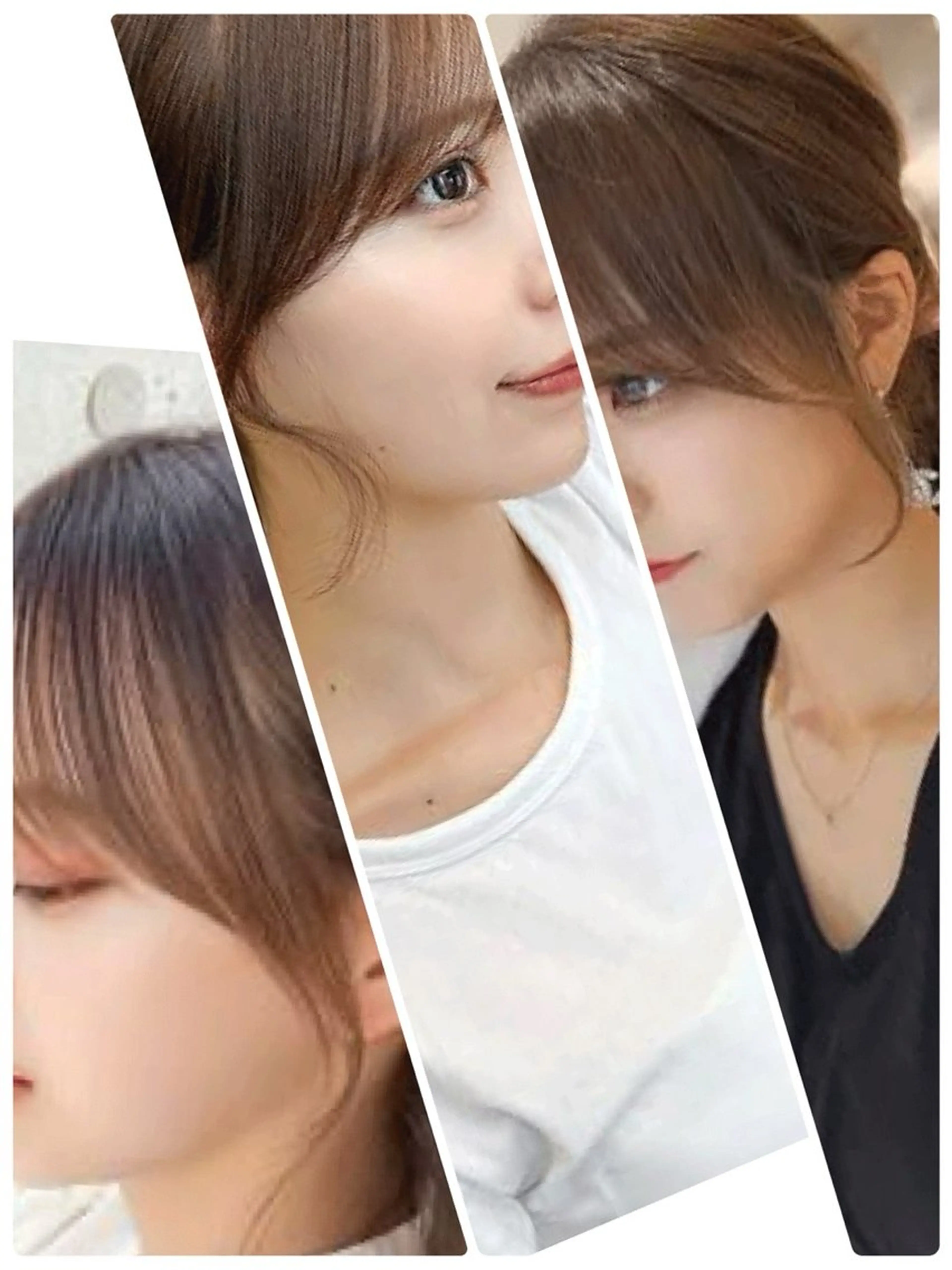 ミディアム anyhow academyのヘアスタイル