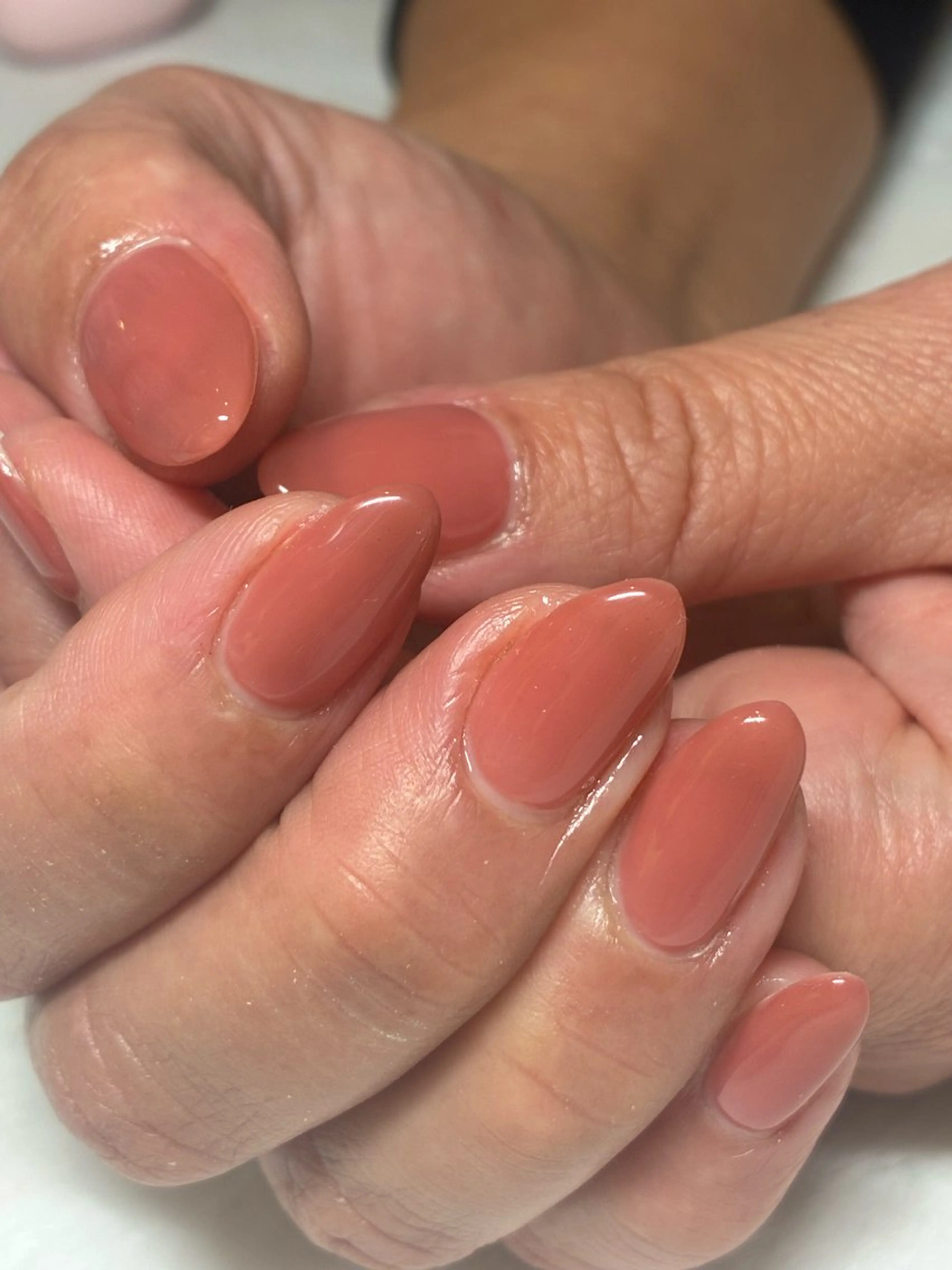 プロにお任せ💎お爪が1番綺麗に見える春色ワンカラー💅🏻🌸の写真