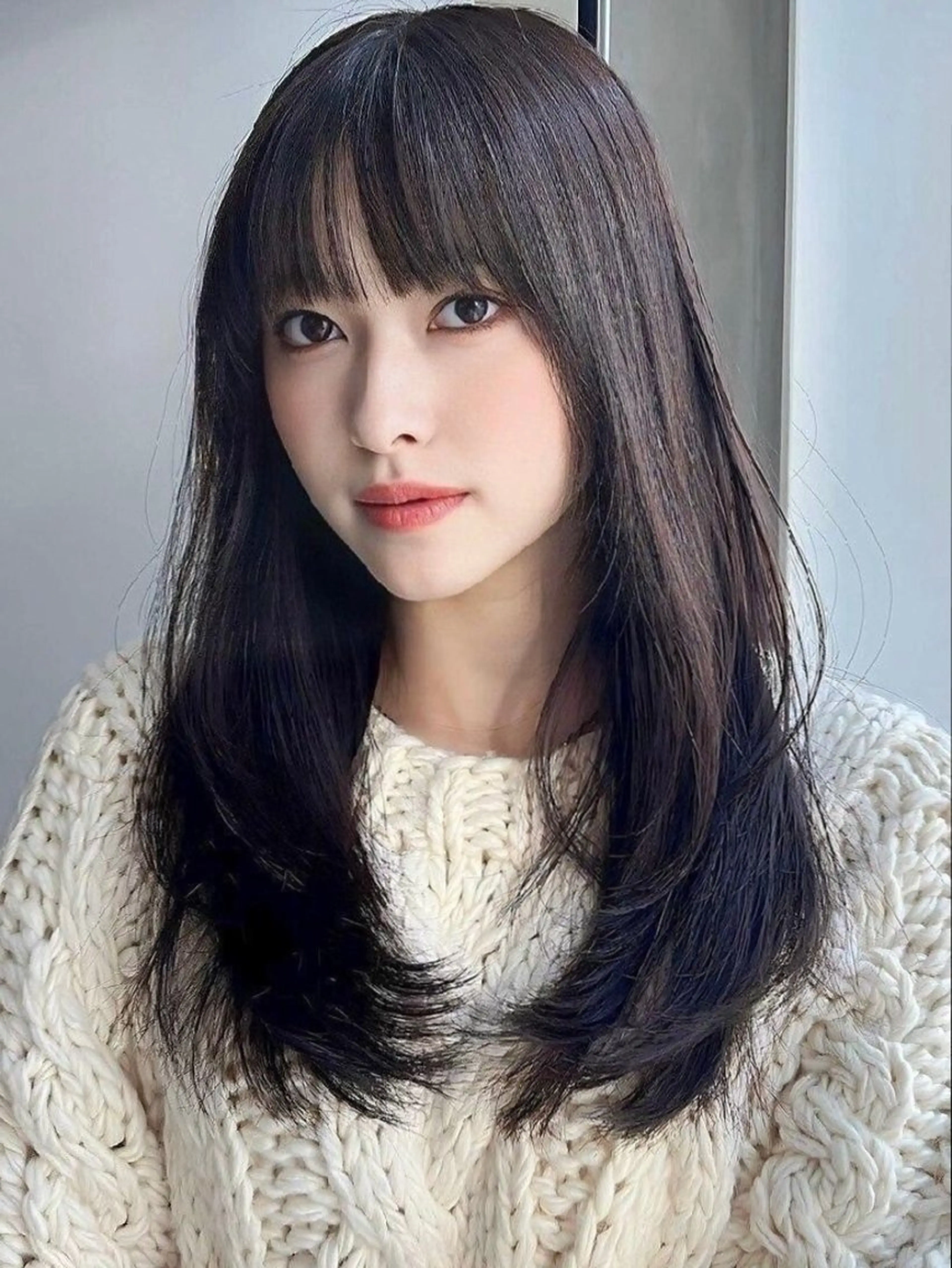 ロング レイヤーカット ヘアカラー トリートメント 髪質改善/ 上村旺武のヘアスタイル