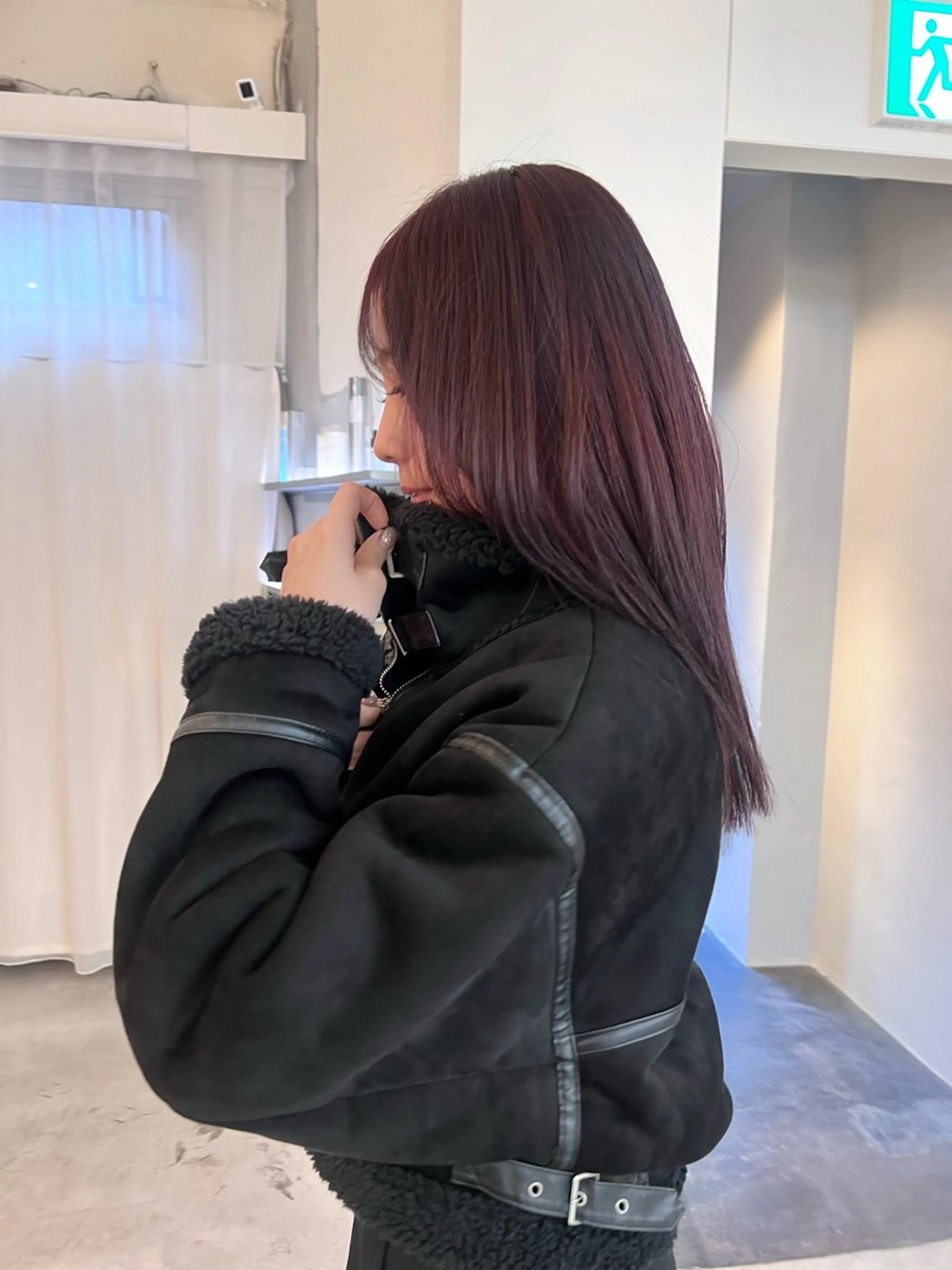 セミロング カラー haco＋所属・圧倒的デザイン力 店長🎨RENAのヘアスタイル