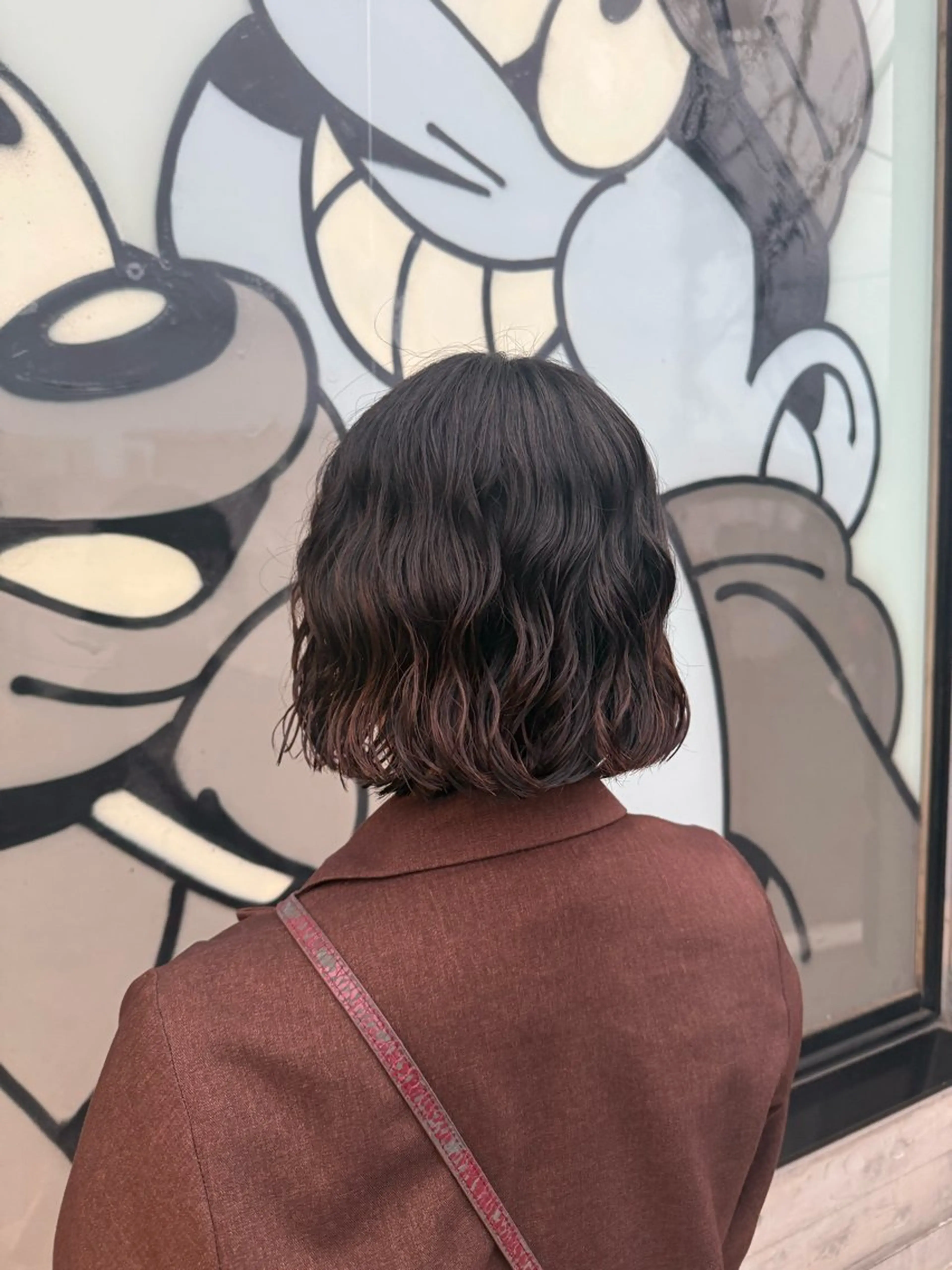 セミロング カット パーマ デジタルパーマ/ ウェーブパーマ/神野のヘアスタイル