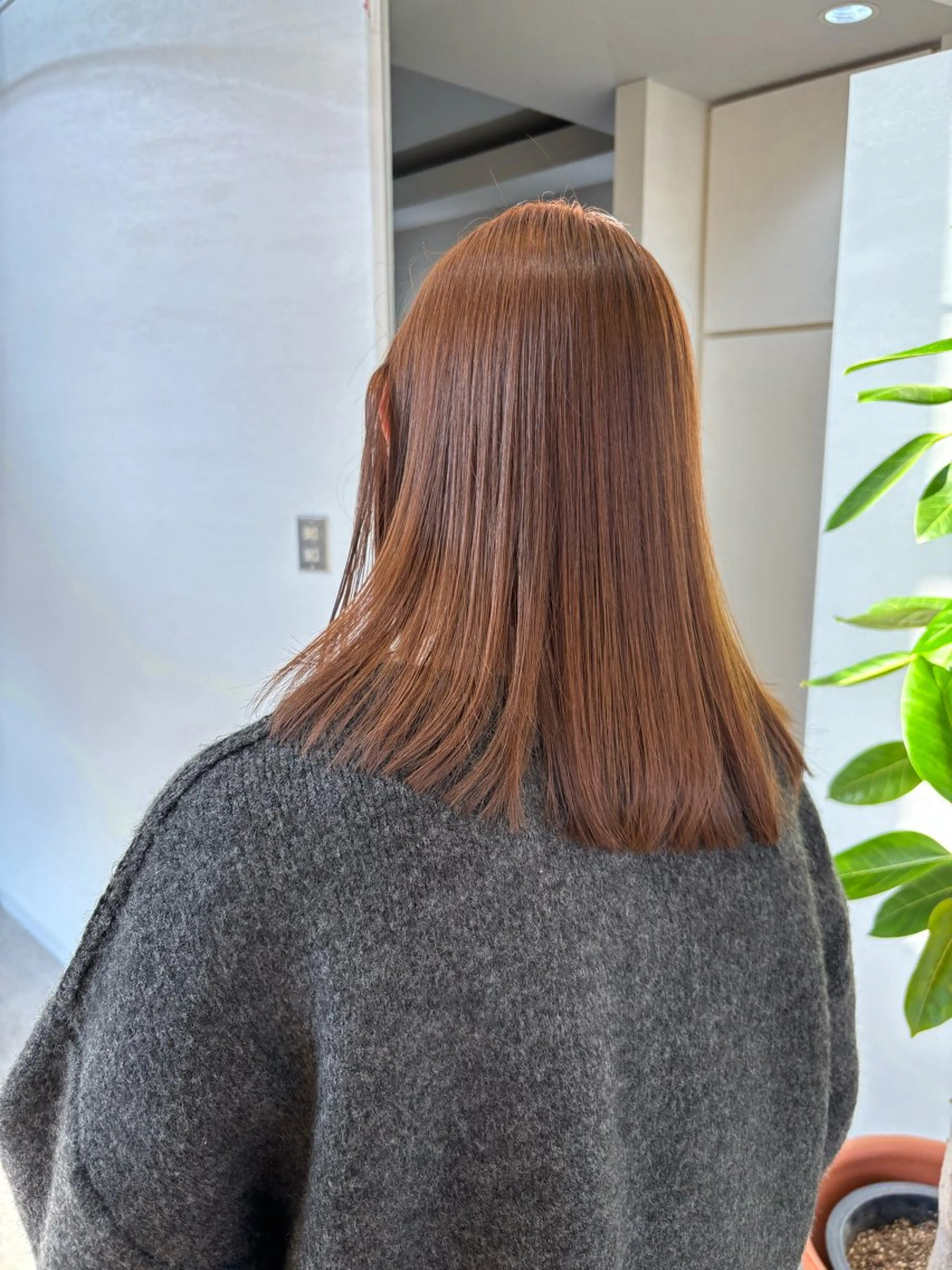 うる艶カラー＋髪質改善トリートメント🍯の写真