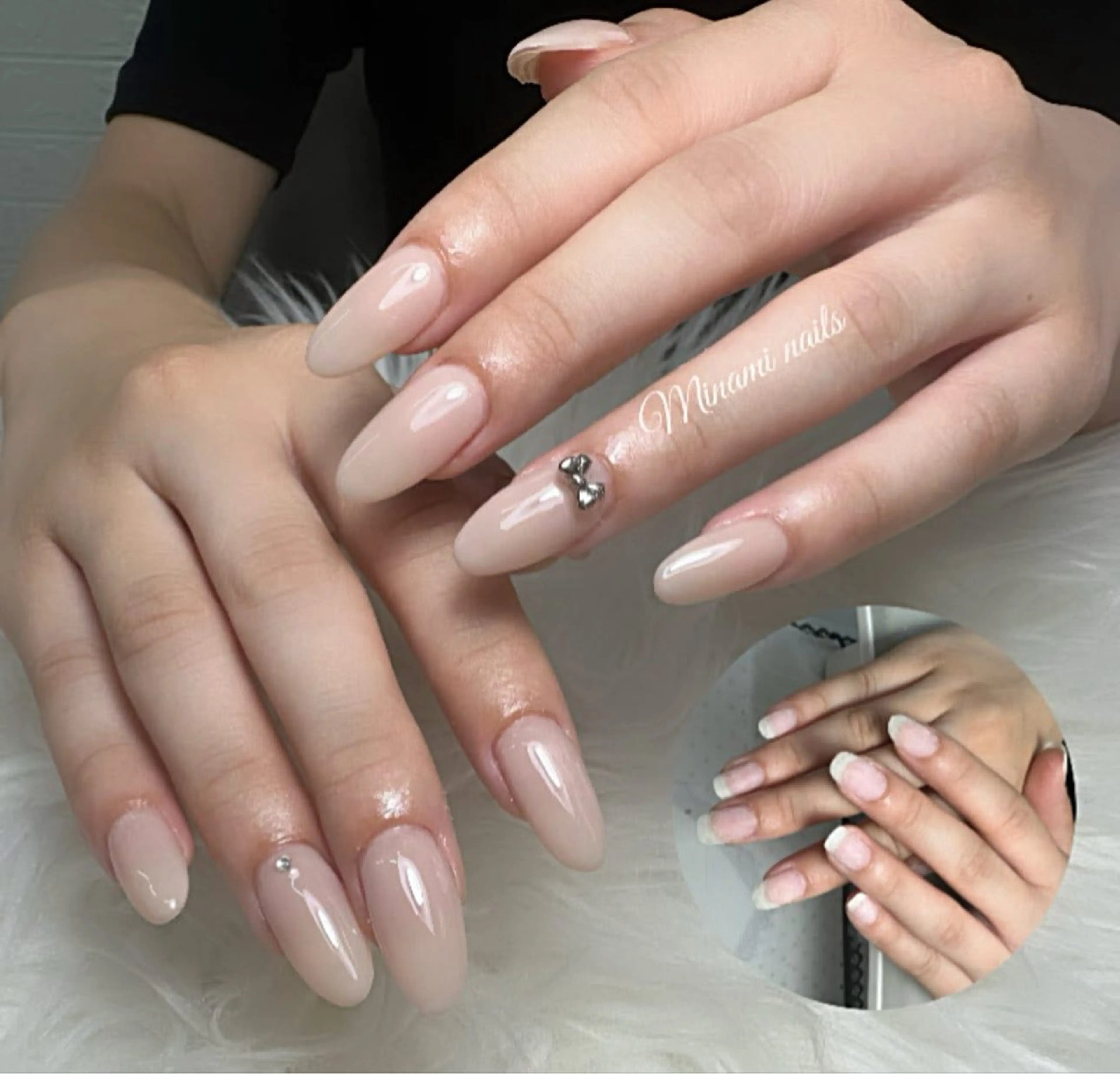 ネイル アートネイル オーロラネイル ガーリー キラキラネイル 韓国ネイル Minami Nailsのネイルデザイン