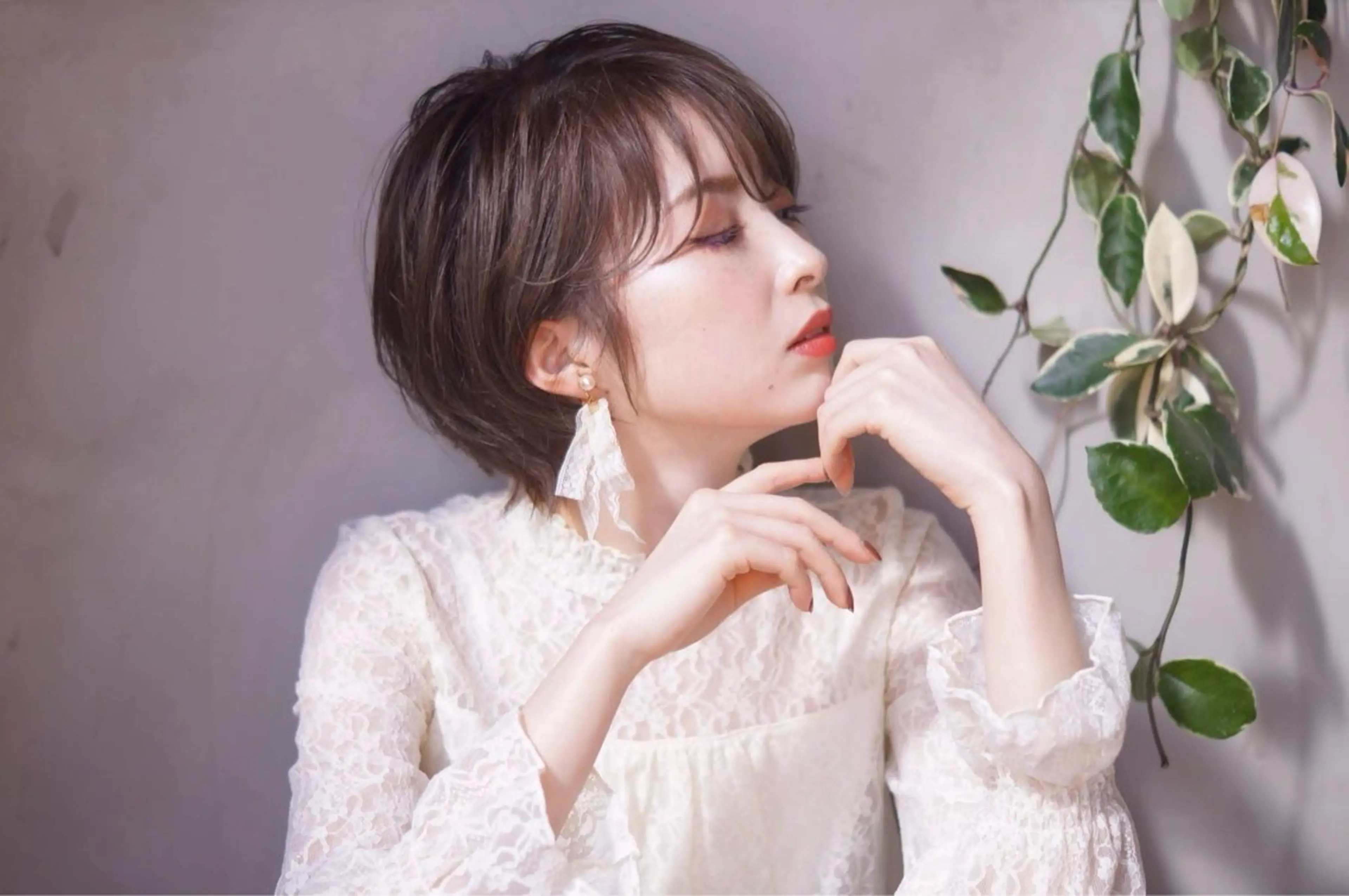 ショート hoNua. 栄/透明感カラーのヘアスタイル