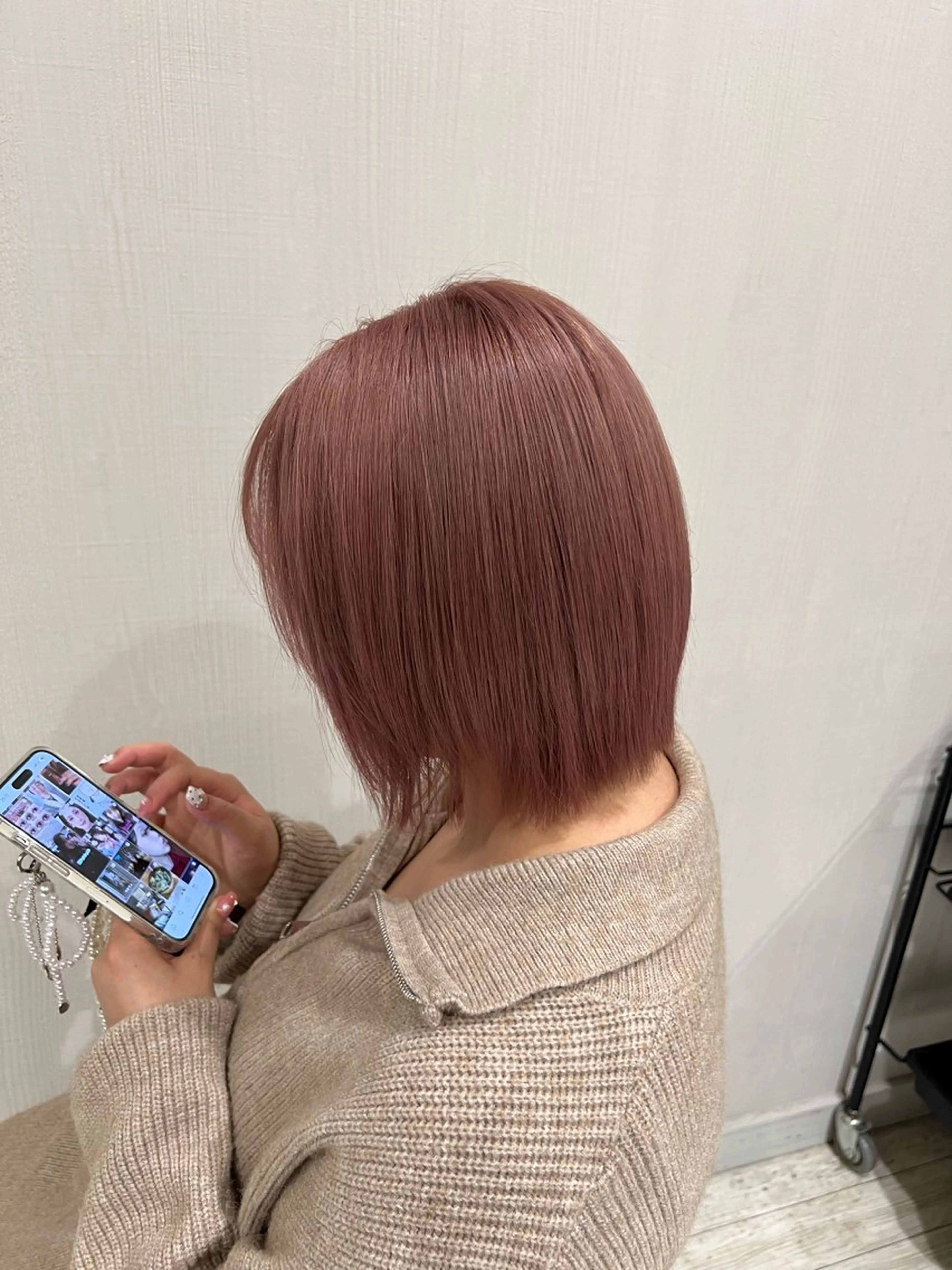 🤍🎀minimo限定🎀🤍     リタッチブリーチ+透明感カラー+トリートメントの写真