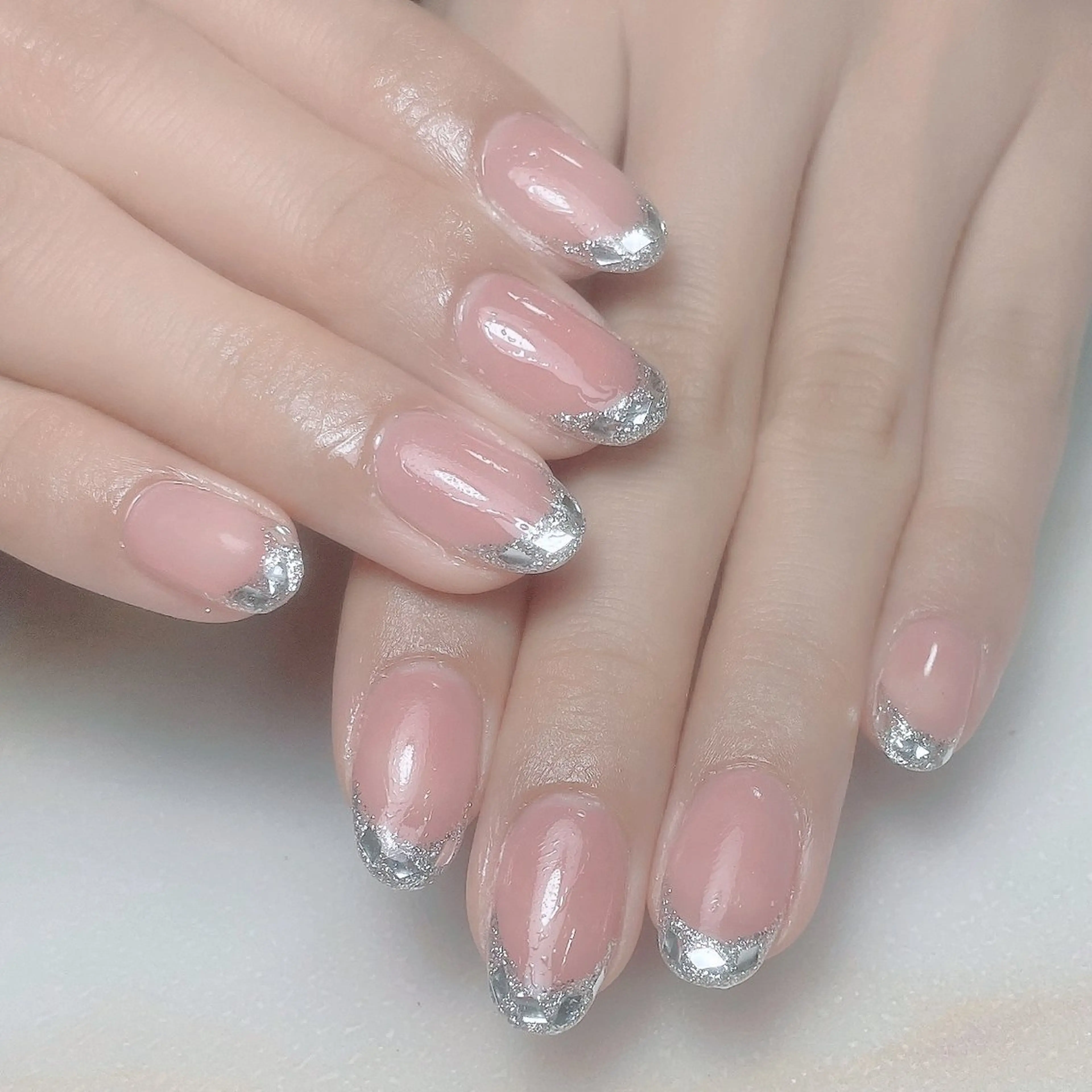 ネイル アートネイル フレンチネイル ジェルネイル グラデーション 韓国ネイル ハンドネイル 久保田 マリコのネイルデザイン