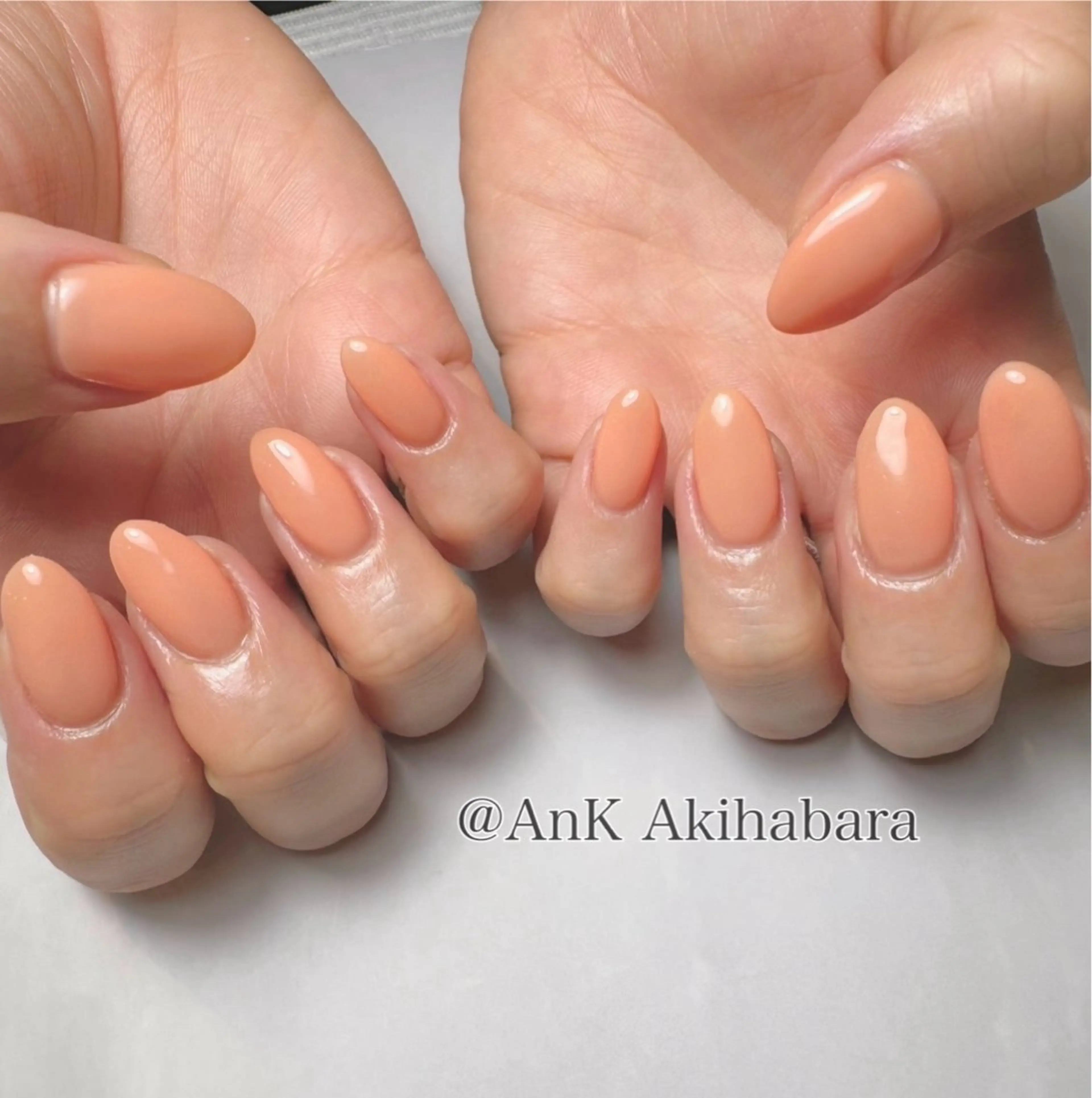 ネイル ワンカラーネイル ハンドネイル EYELASH&NAIL AnK所属・AnK秋葉原店🩵 Kanaのネイルデザイン