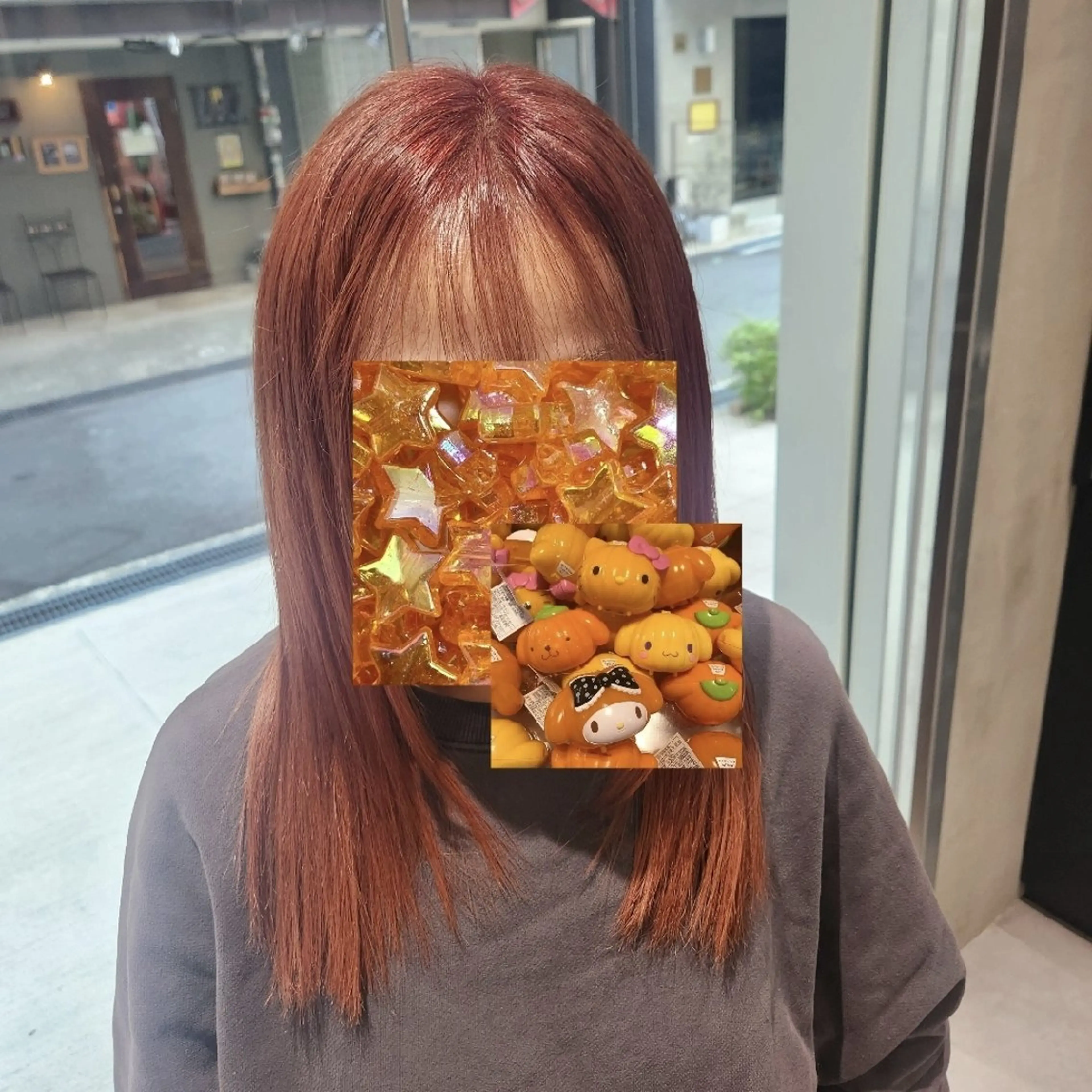 セミロング カラー ヘアカラー 𝔅𝔈ℭ𝔎/ 𝔪𝔦𝔶𝔲のヘアスタイル