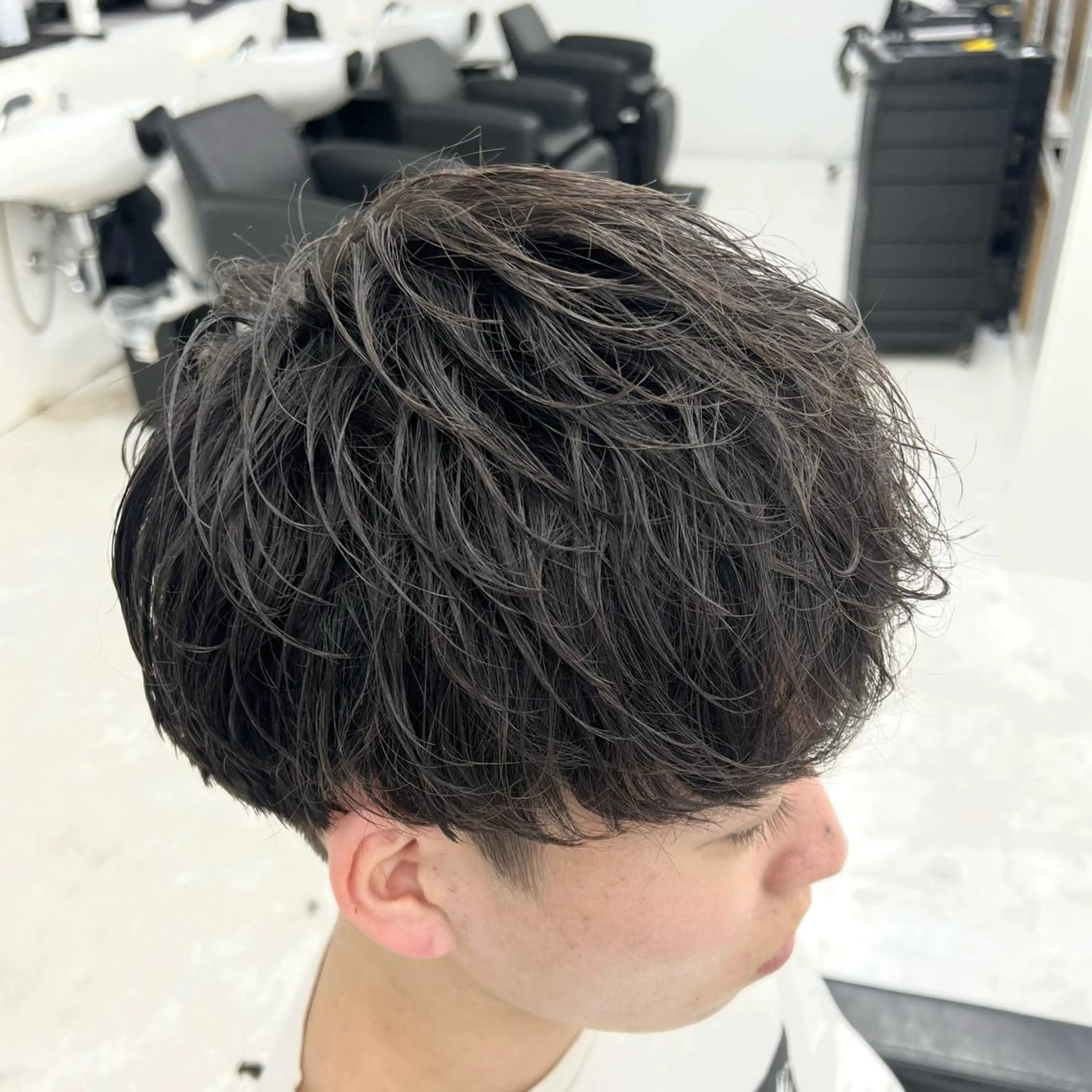 ショート メンズ メンズパーマ ヘアカラー 柏メンズカットパーマ NO.1タイチのヘアスタイル