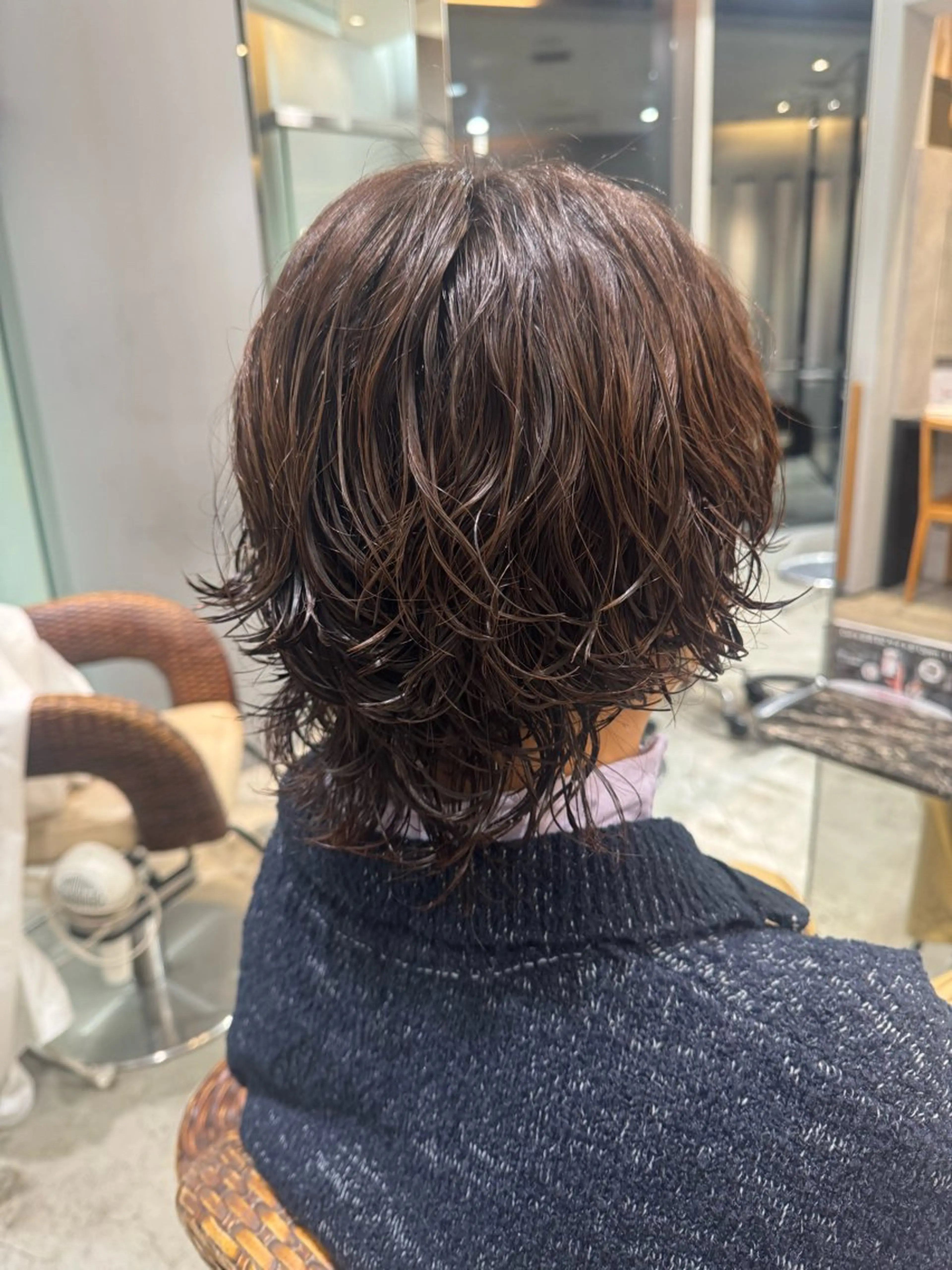 ショート パーマ ウルフカット カット パーマ くせ毛風パーマ🪡 hikariのヘアスタイル