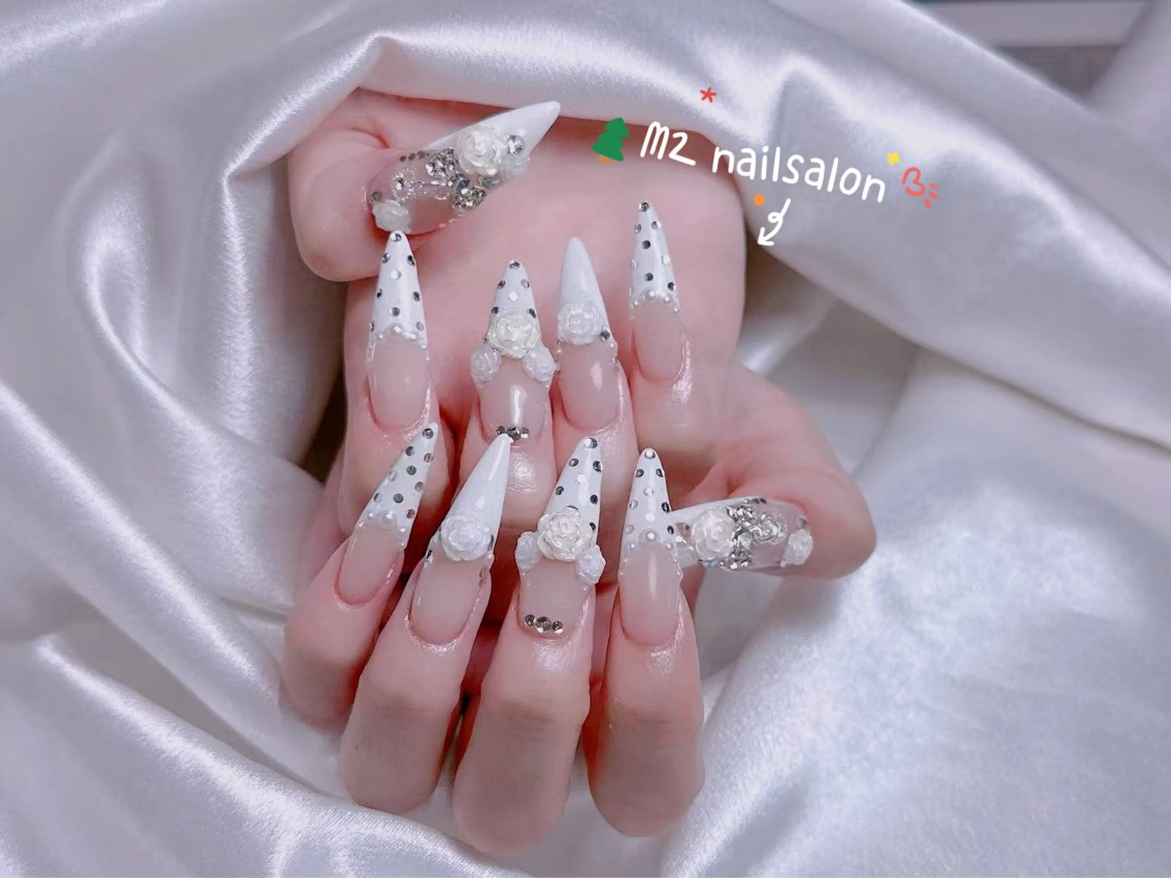 ネイル ジェルネイル 韓国ネイル マグネットネイル パラジェル ワンホンネイル ハンドネイル 長さだし専門店 M2　rikaのネイルデザイン