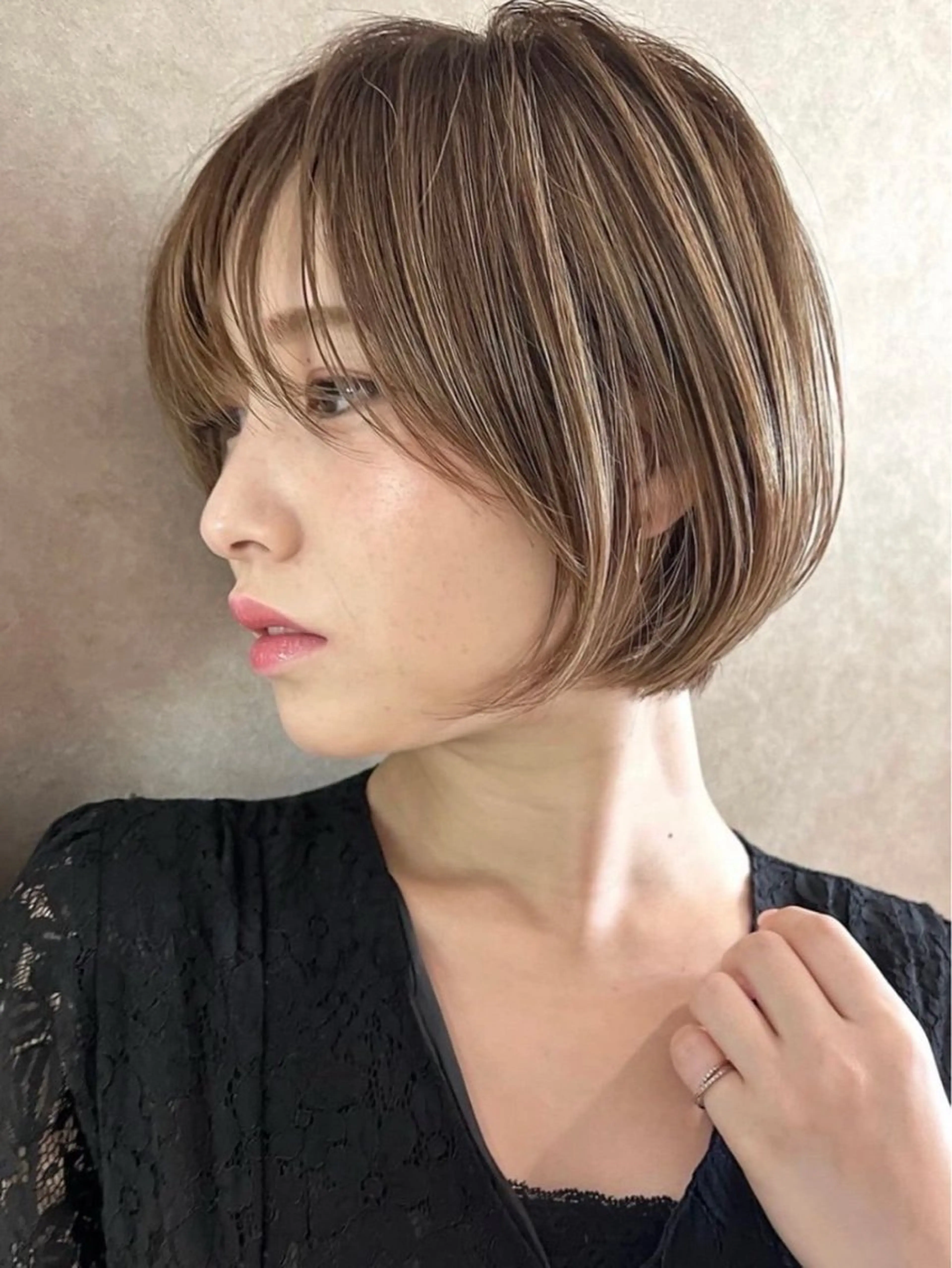 ショート カラー カット ヘアカラー トリートメント ハイライトNo.1☆ ゆうのヘアスタイル