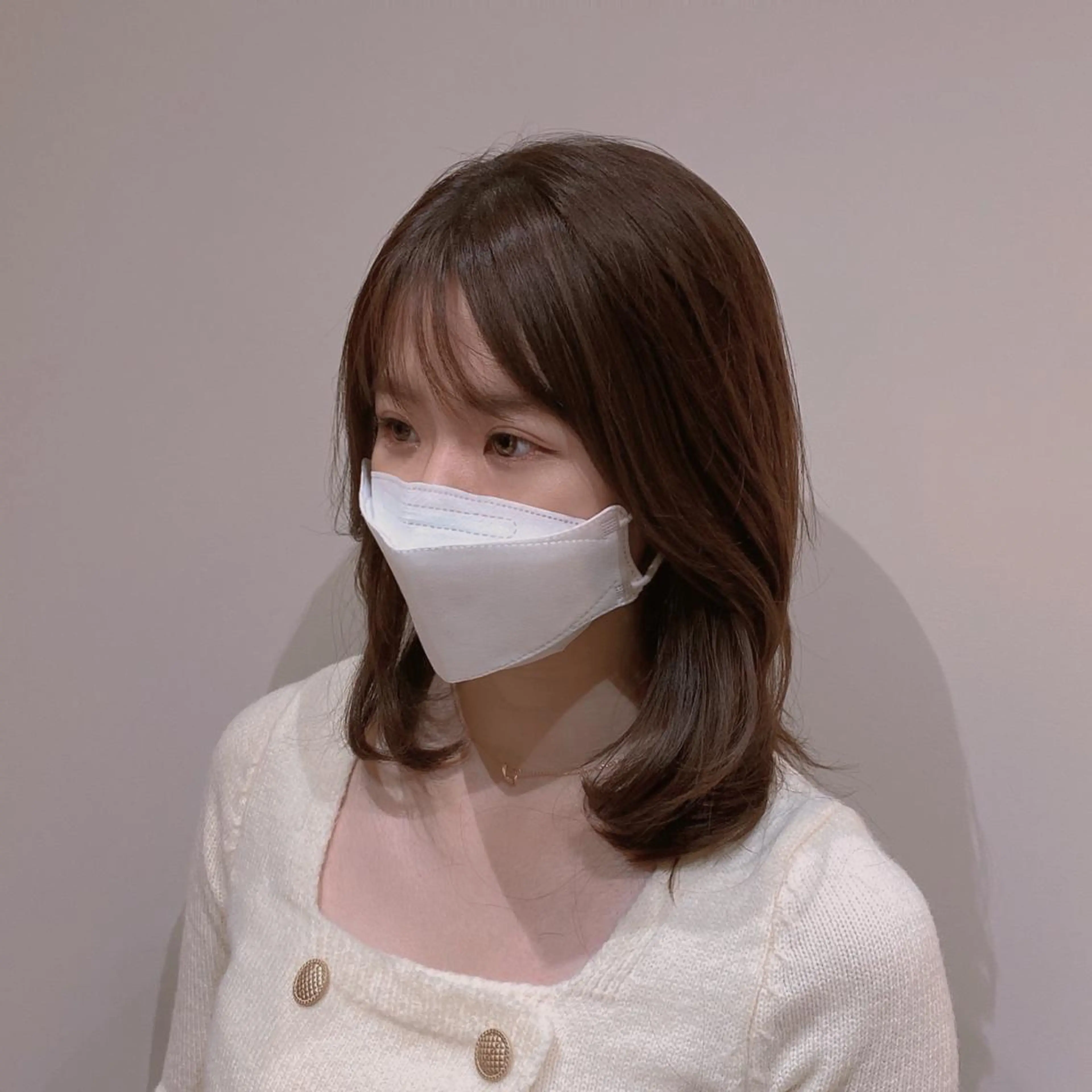 ミディアム ヘアカラー トリートメント パーソナルカラー lapiax阿部のヘアスタイル