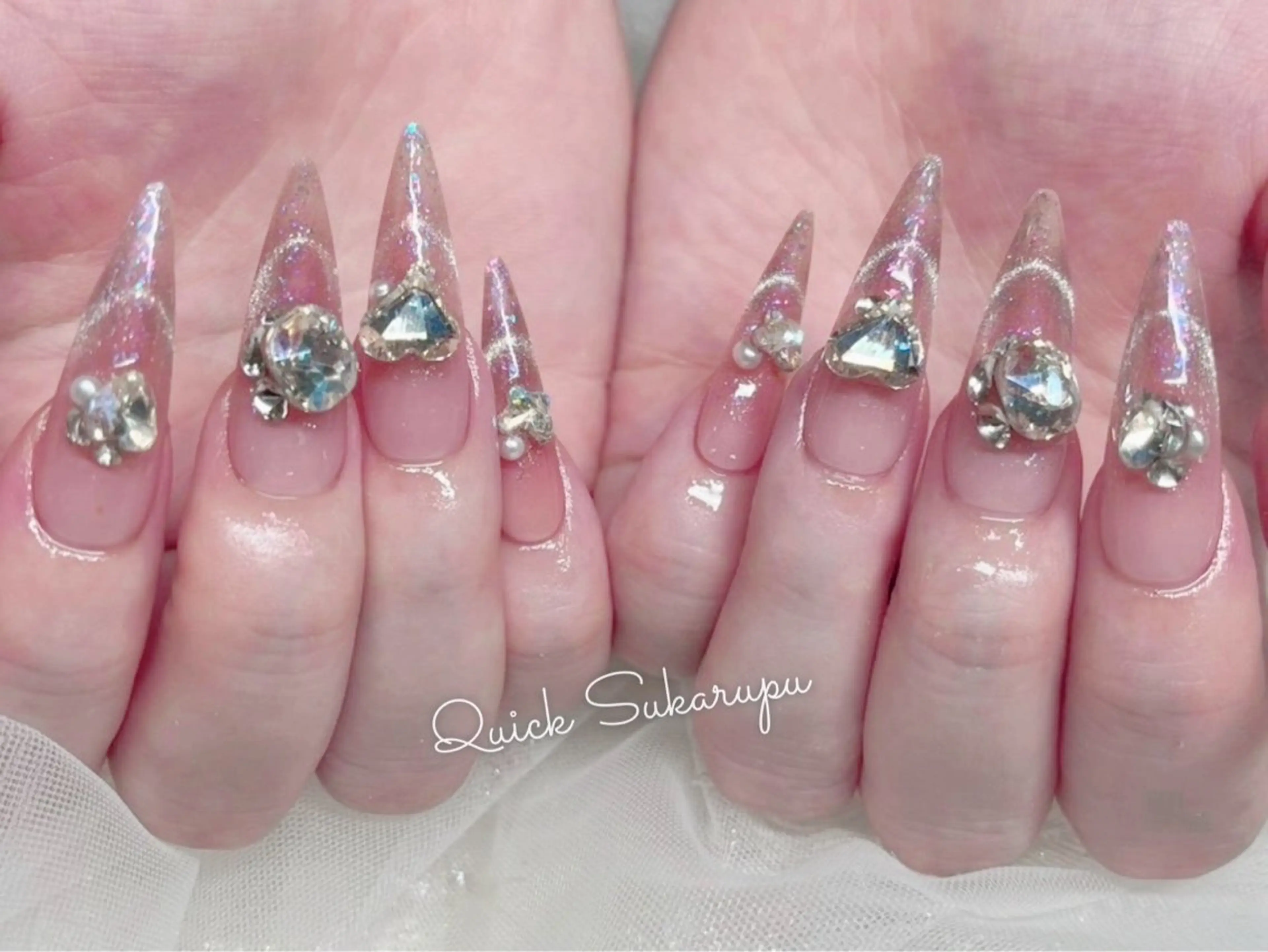 ロング Quick Sukarupuのネイルデザイン