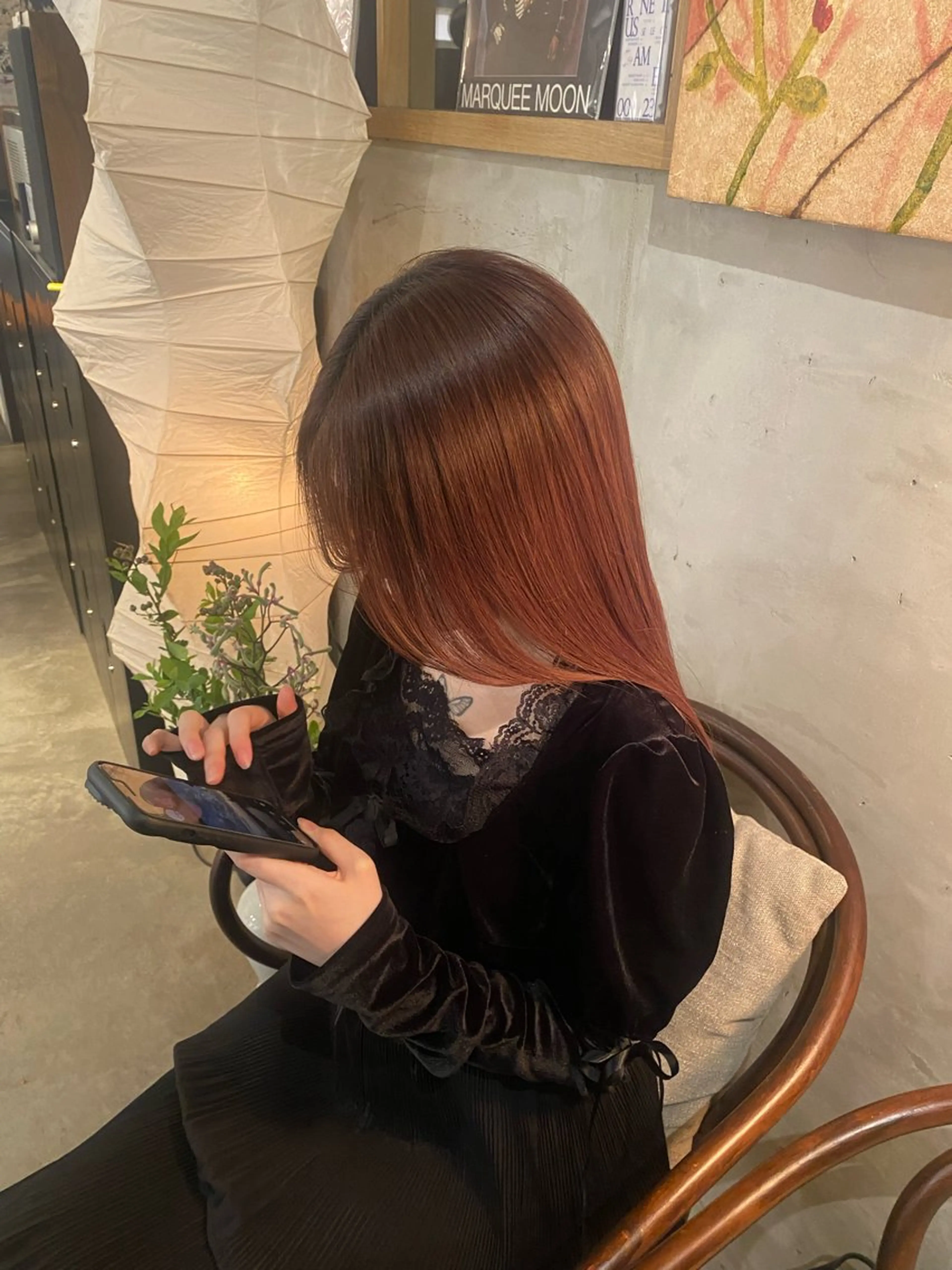 ロング ⭐️植田瑠菜⭐️ カラー／縮毛矯正のヘアスタイル