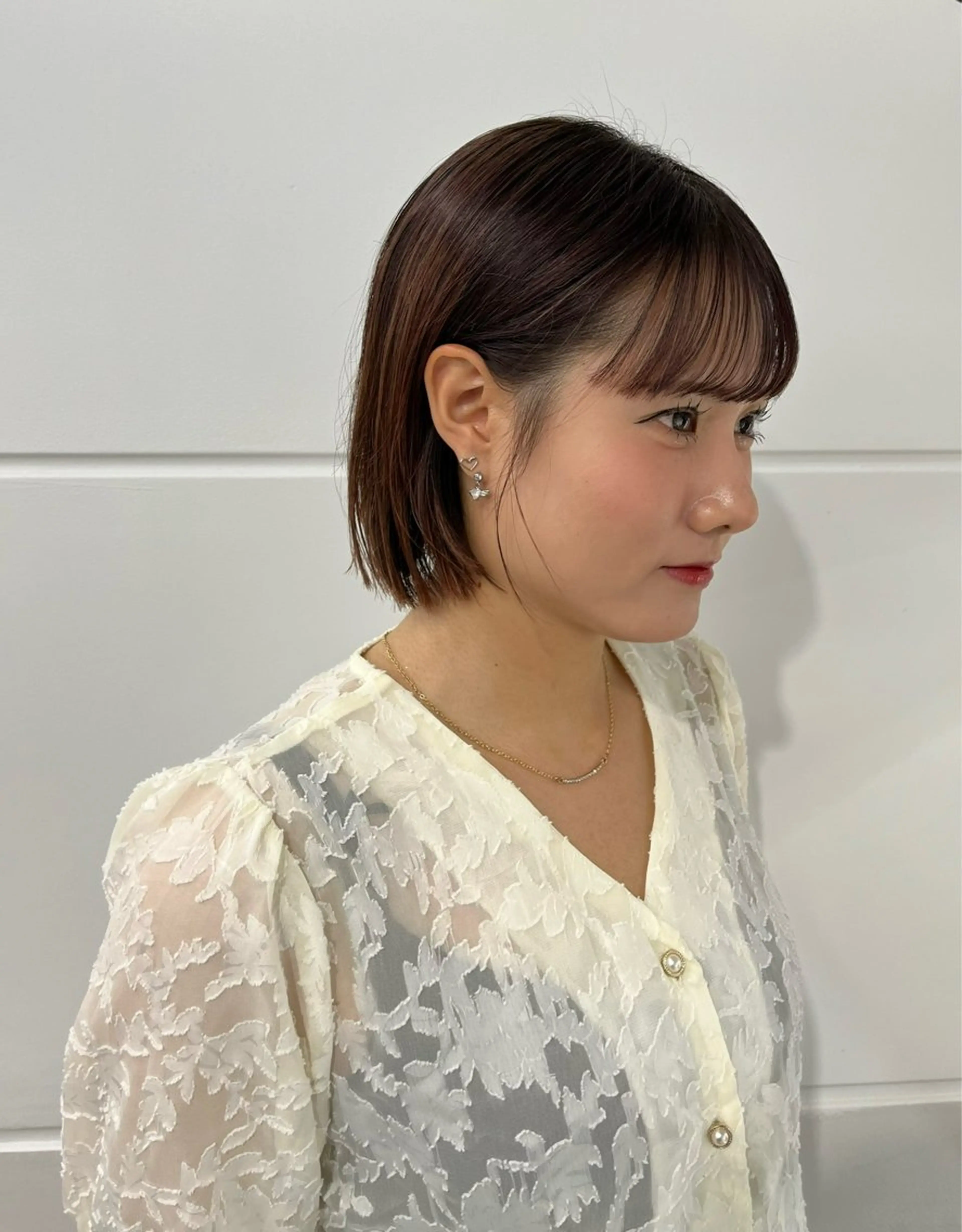 ショート ボブ 縮毛矯正/ハイトーン /パーマ/せき🧸のヘアスタイル