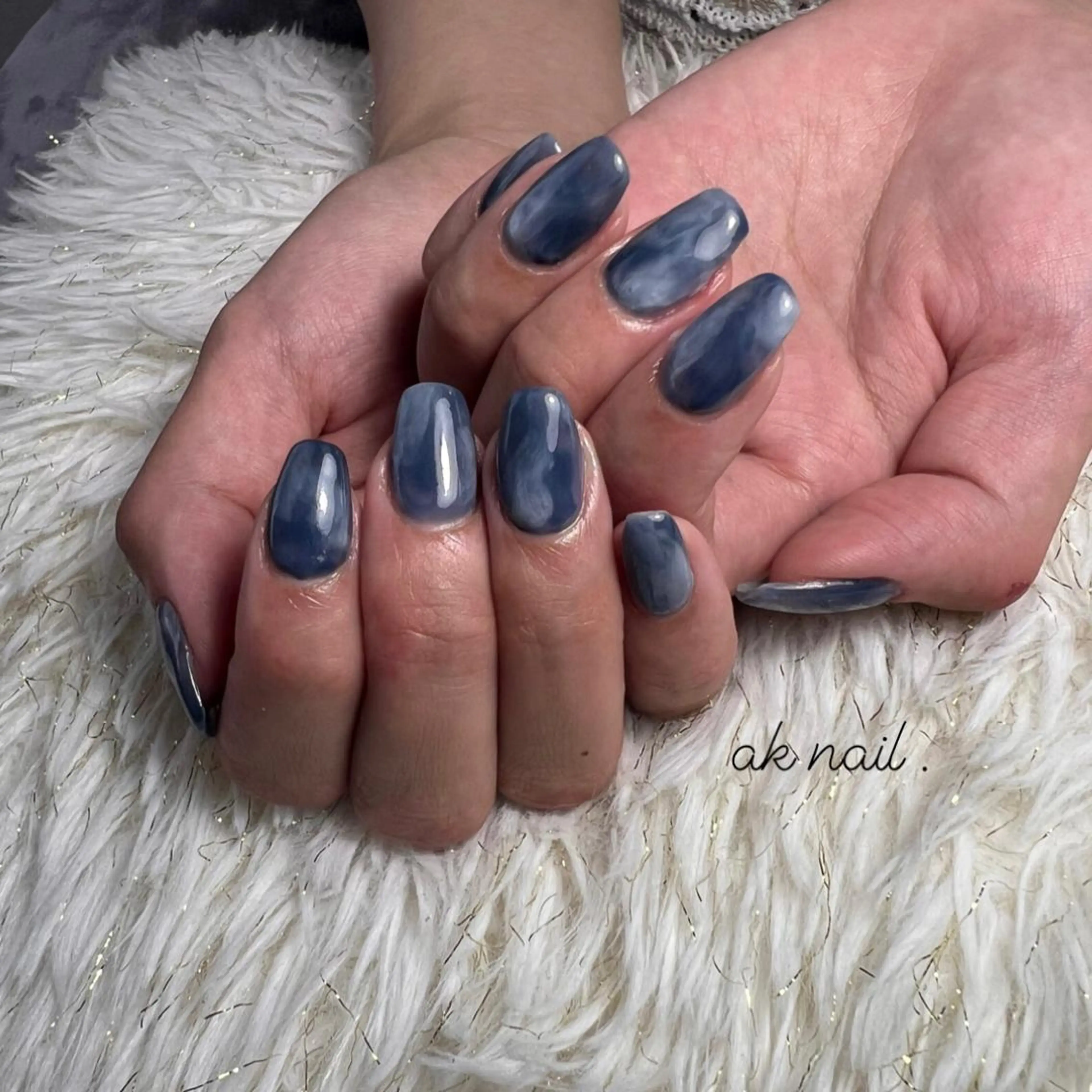 ミディアム ネイル ハンドネイル ak nail .のネイルデザイン