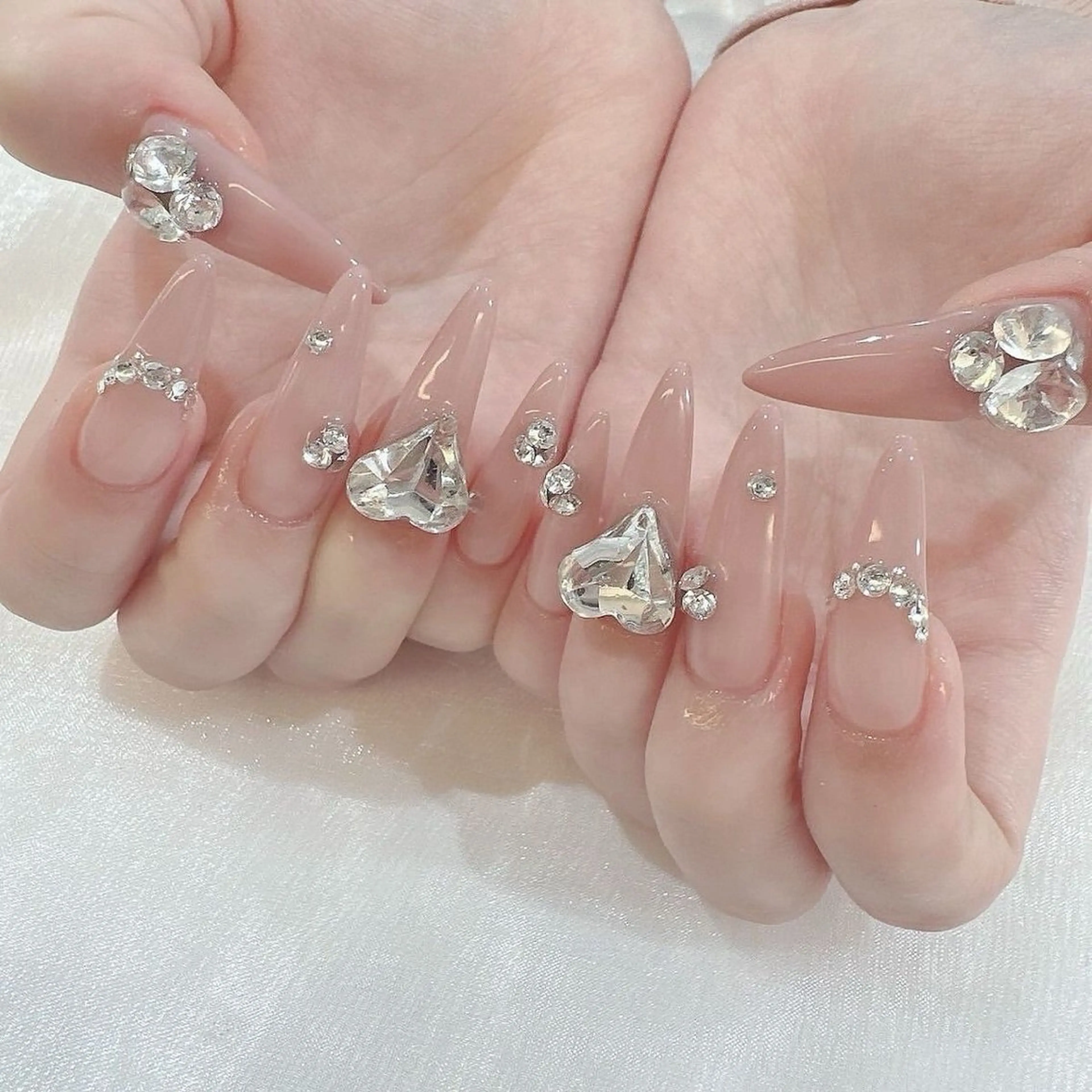 ネイル マグネットネイル ミラーネイル ニュアンスネイル ネイルチップ 冬ネイル Lee Nailsのネイルデザイン