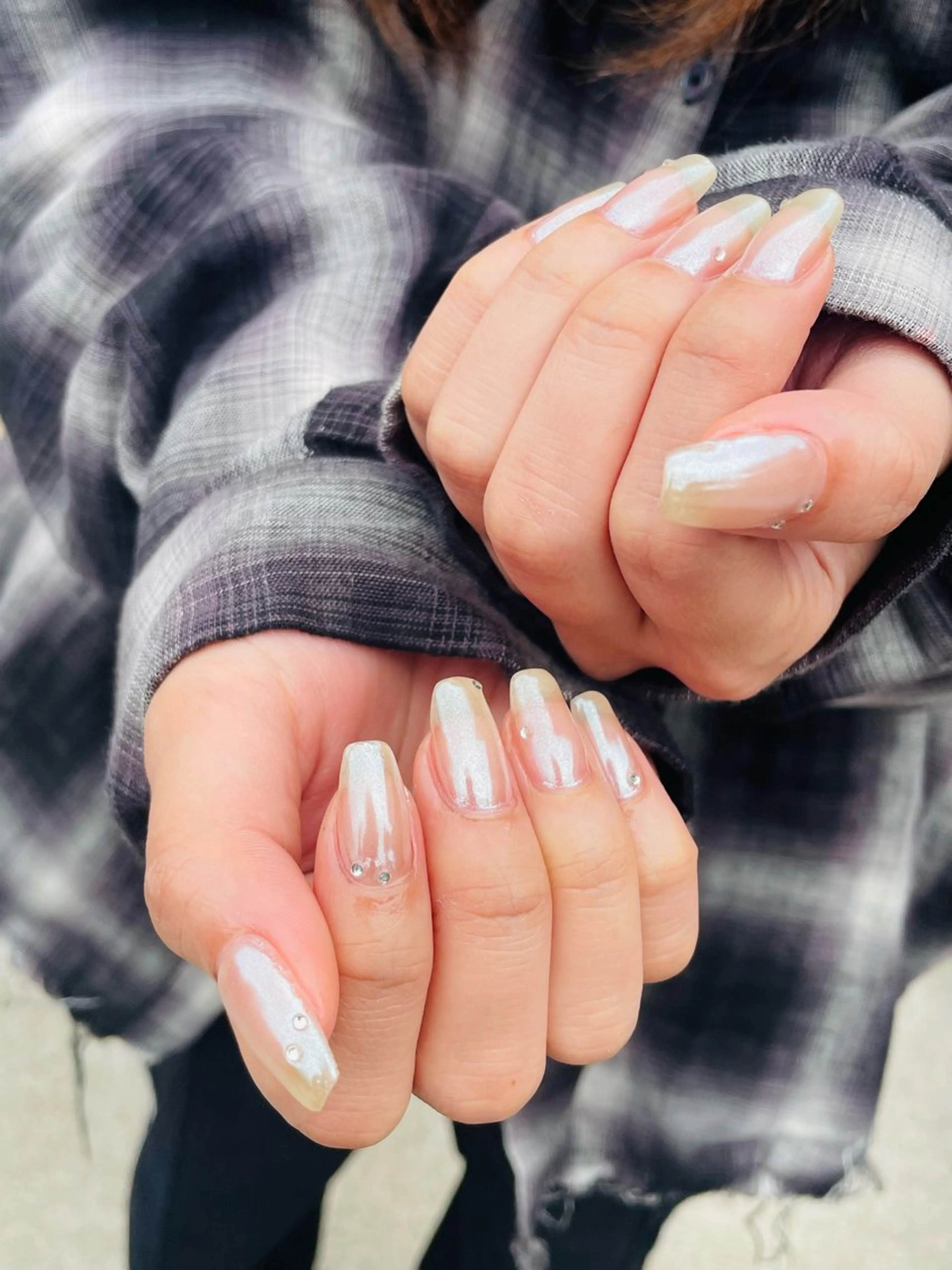 ネイル ミラーネイル Kuroki Yurikaのネイルデザイン