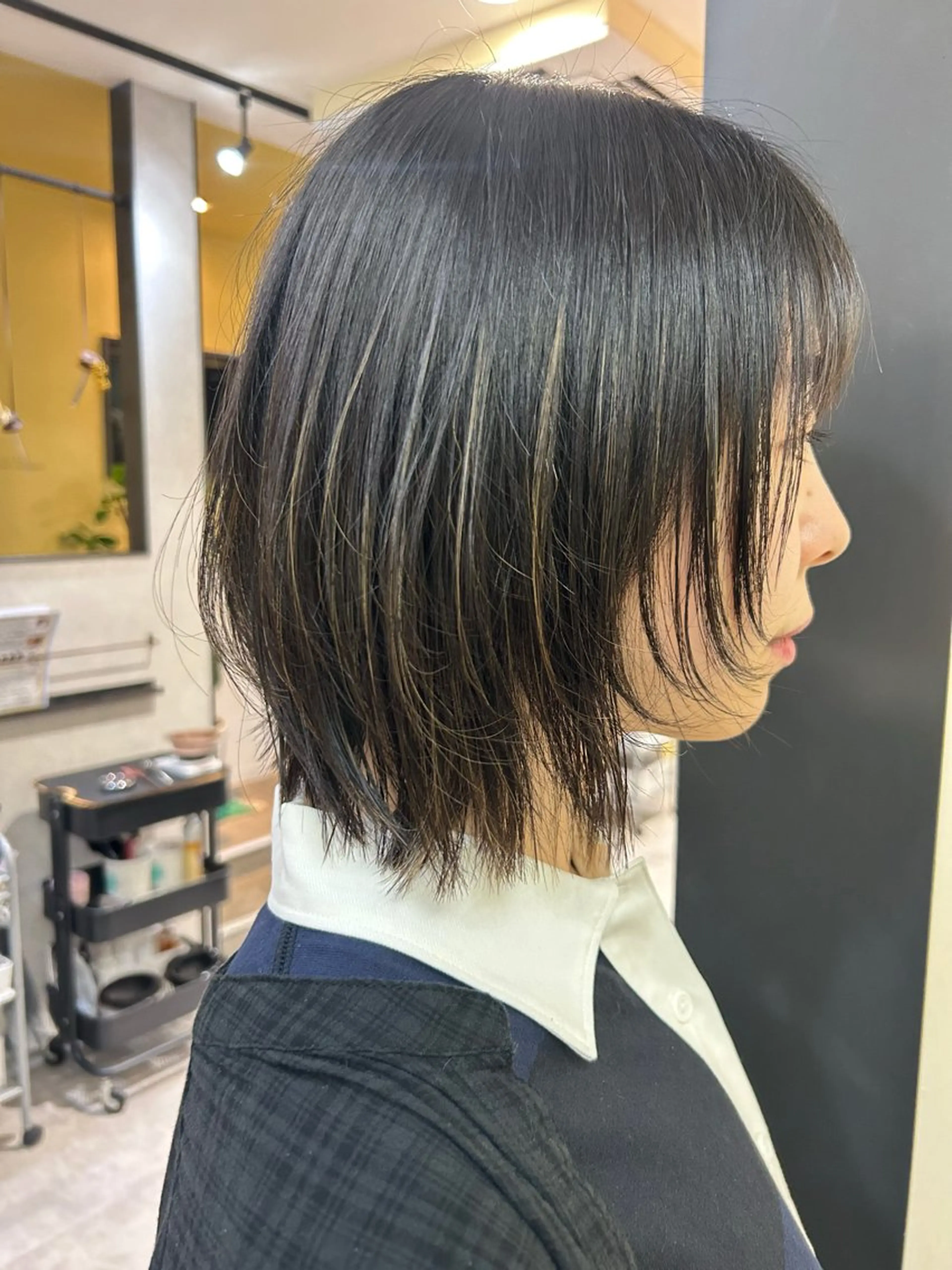 ショート カラー ボブ ウルフカット hub hair レイヤー/透明感のヘアスタイル